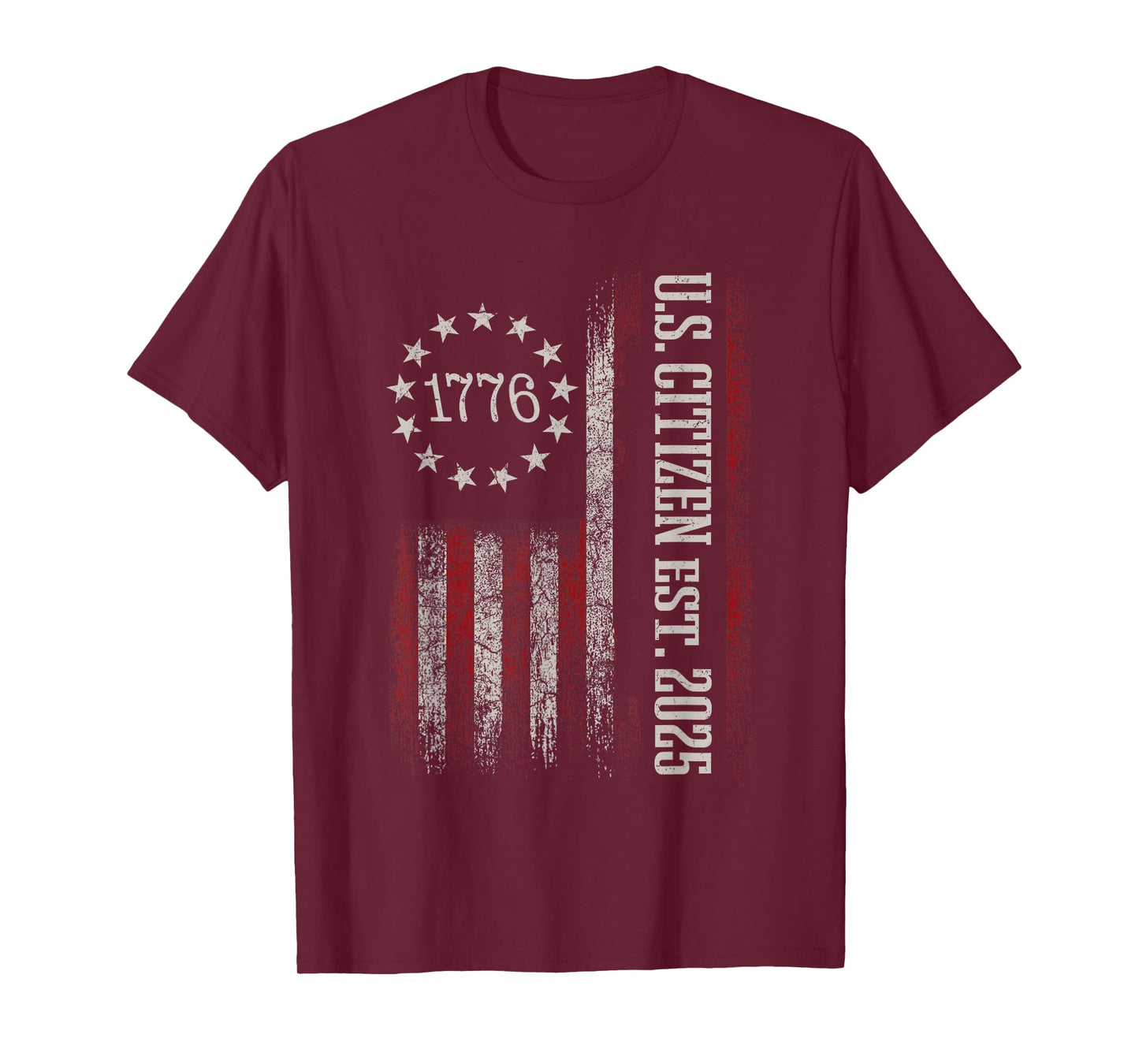 New US Citizen Est 2025 American Immigrant Citizenship Gifts T-Shirt