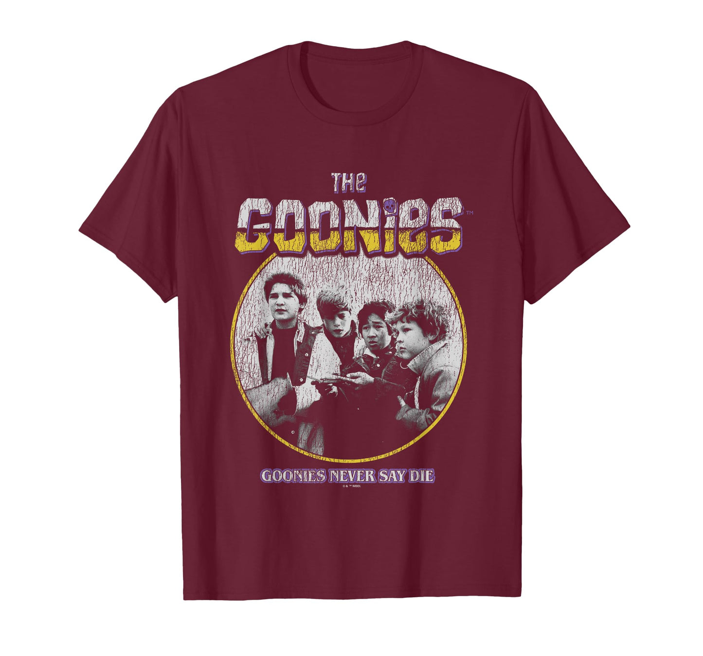 The Goonies Never Say Die Vintage Group Shot T-Shirt