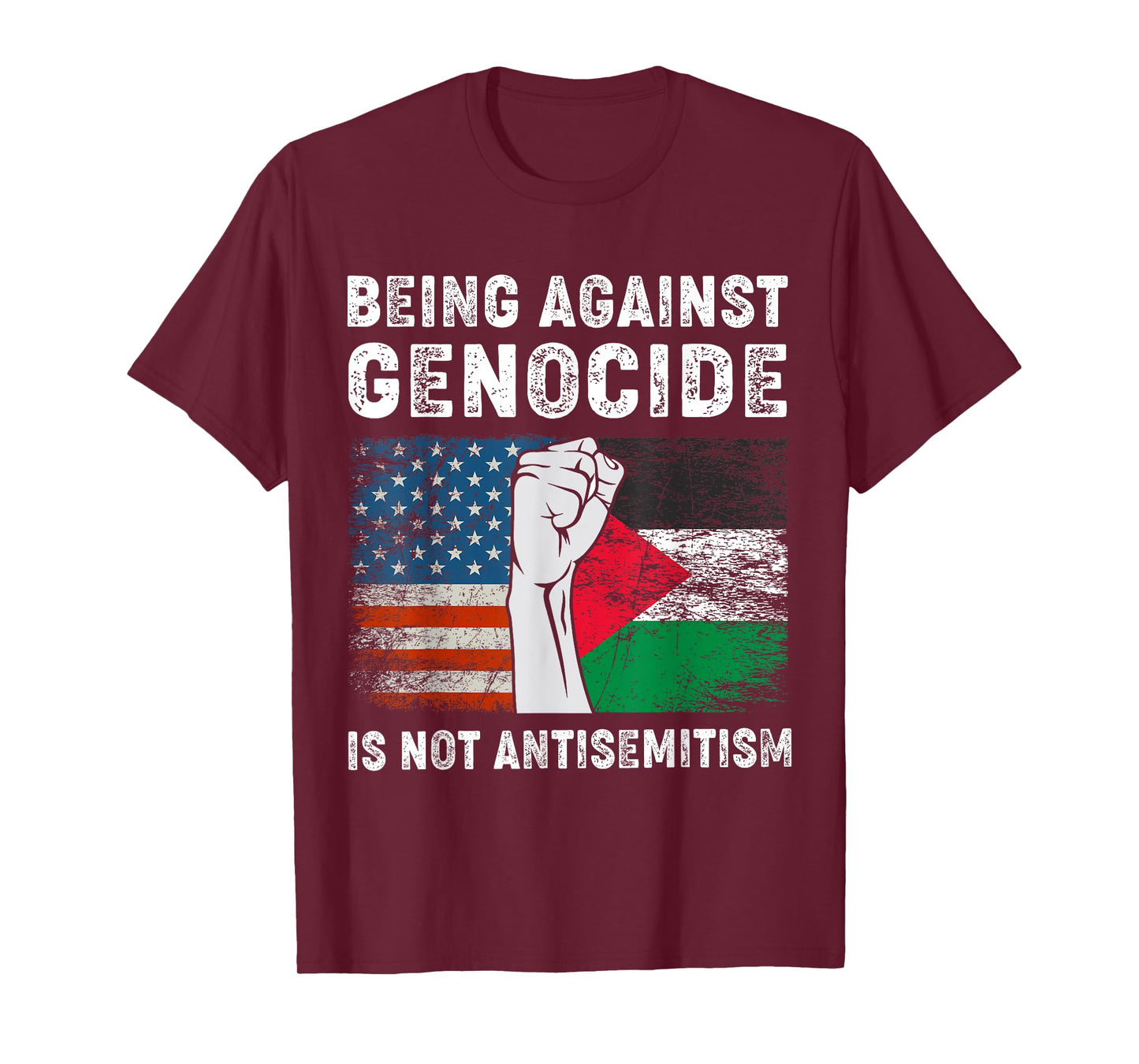 Being Against Genocide Is Not Antisemitism Support Palestine T-Shirt