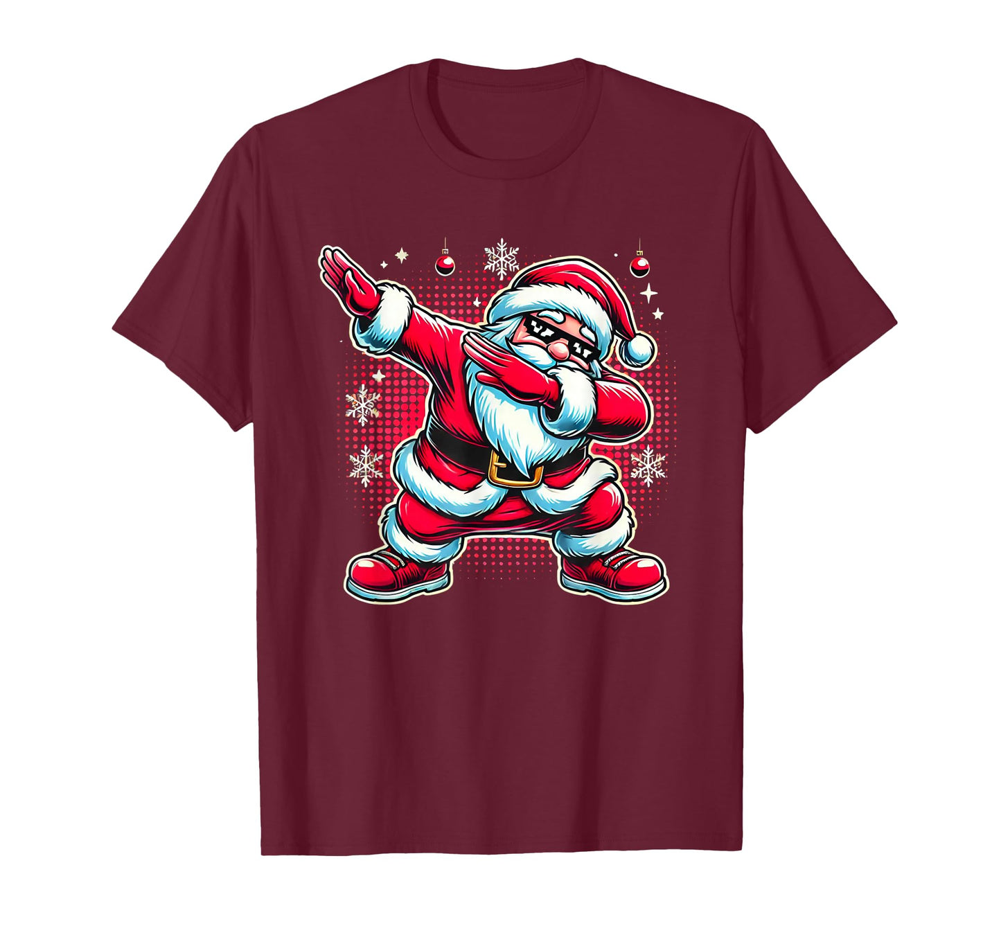 Dabbing Santa Claus Funny Christmas Boys Kids Girls Xmas Dab T-Shirt