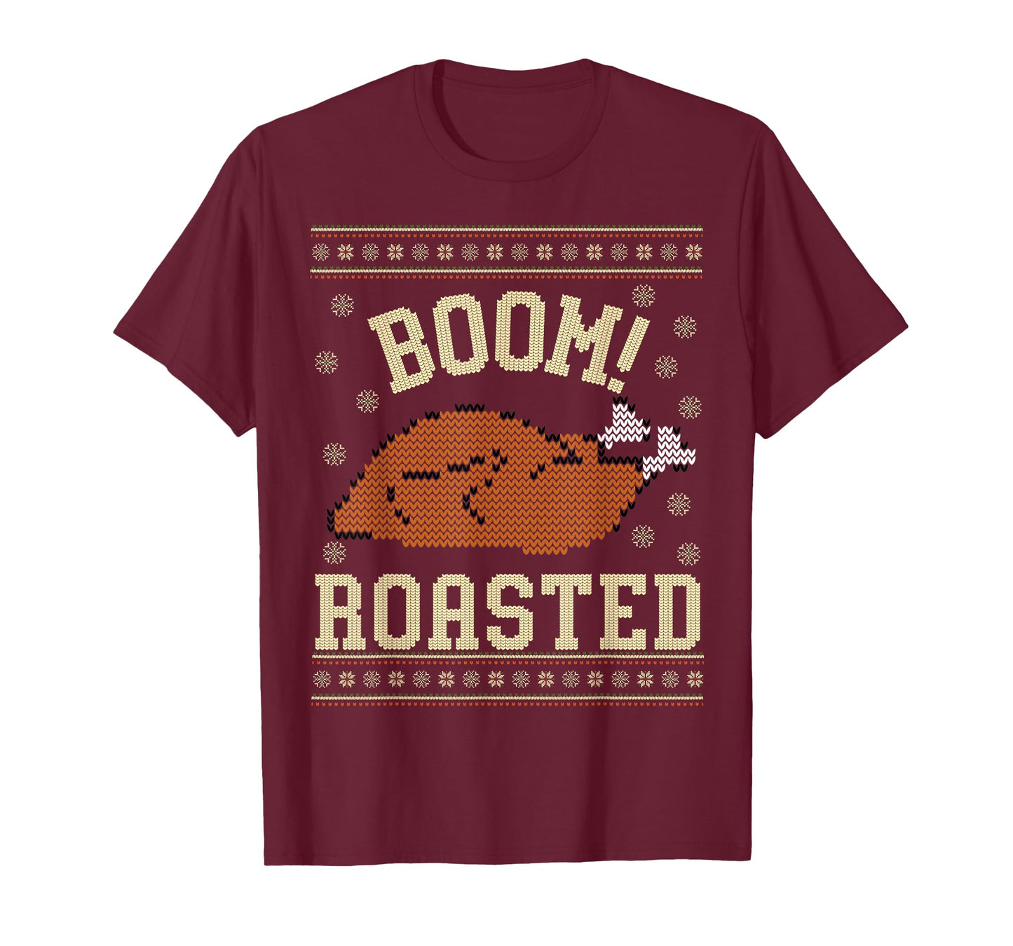 Boom Roasted Turkey Ugly Thanksgiving Sweater Men Women Kids T-Shirt