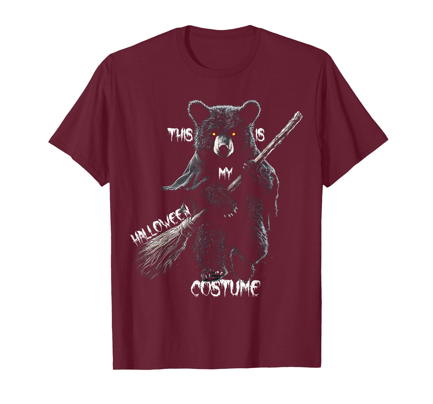 This is My Halloween Costume Bear Witch Spooky T-Shirt