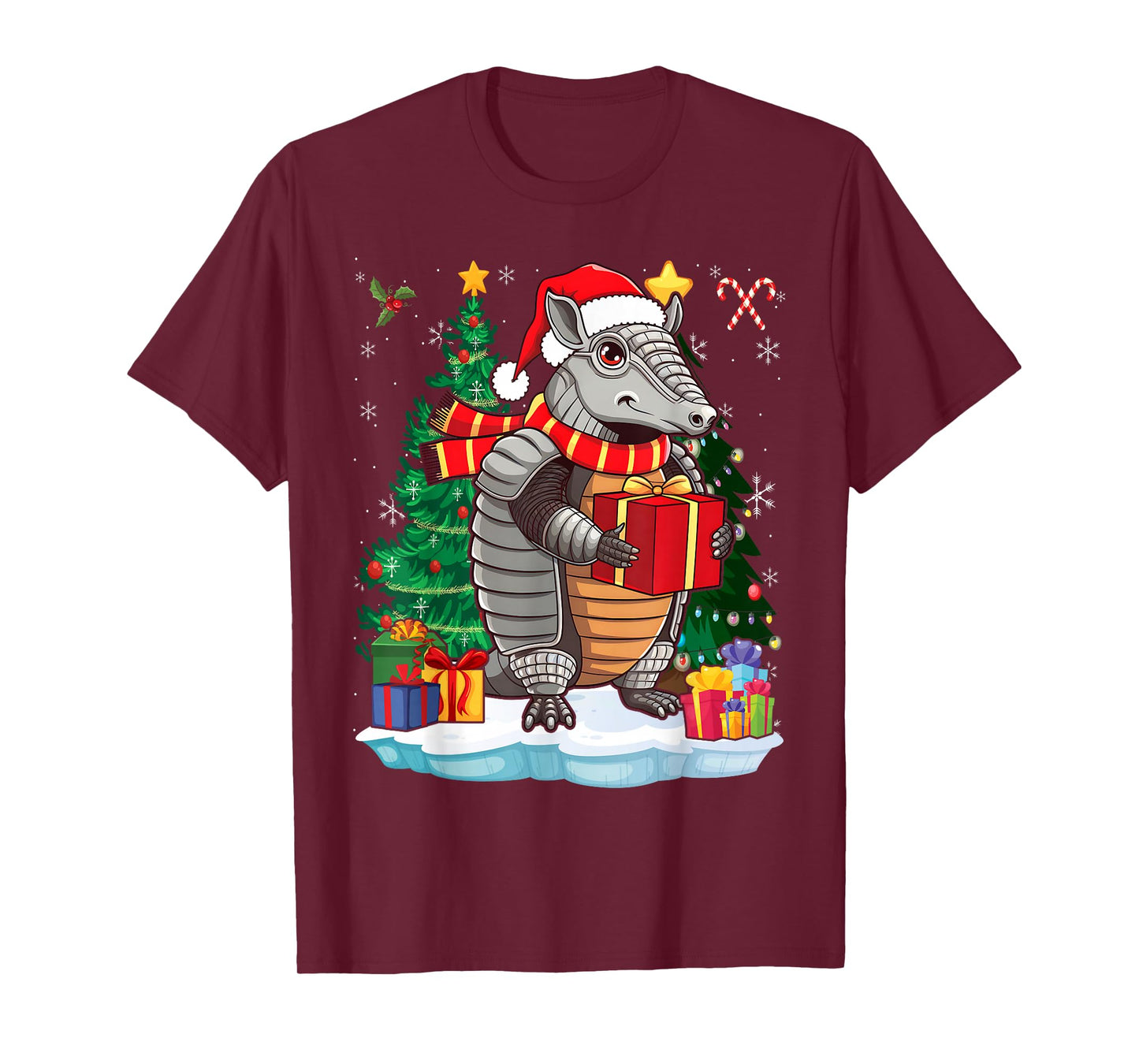 Lover Santa Hat Armadillo Christmas T-Shirt
