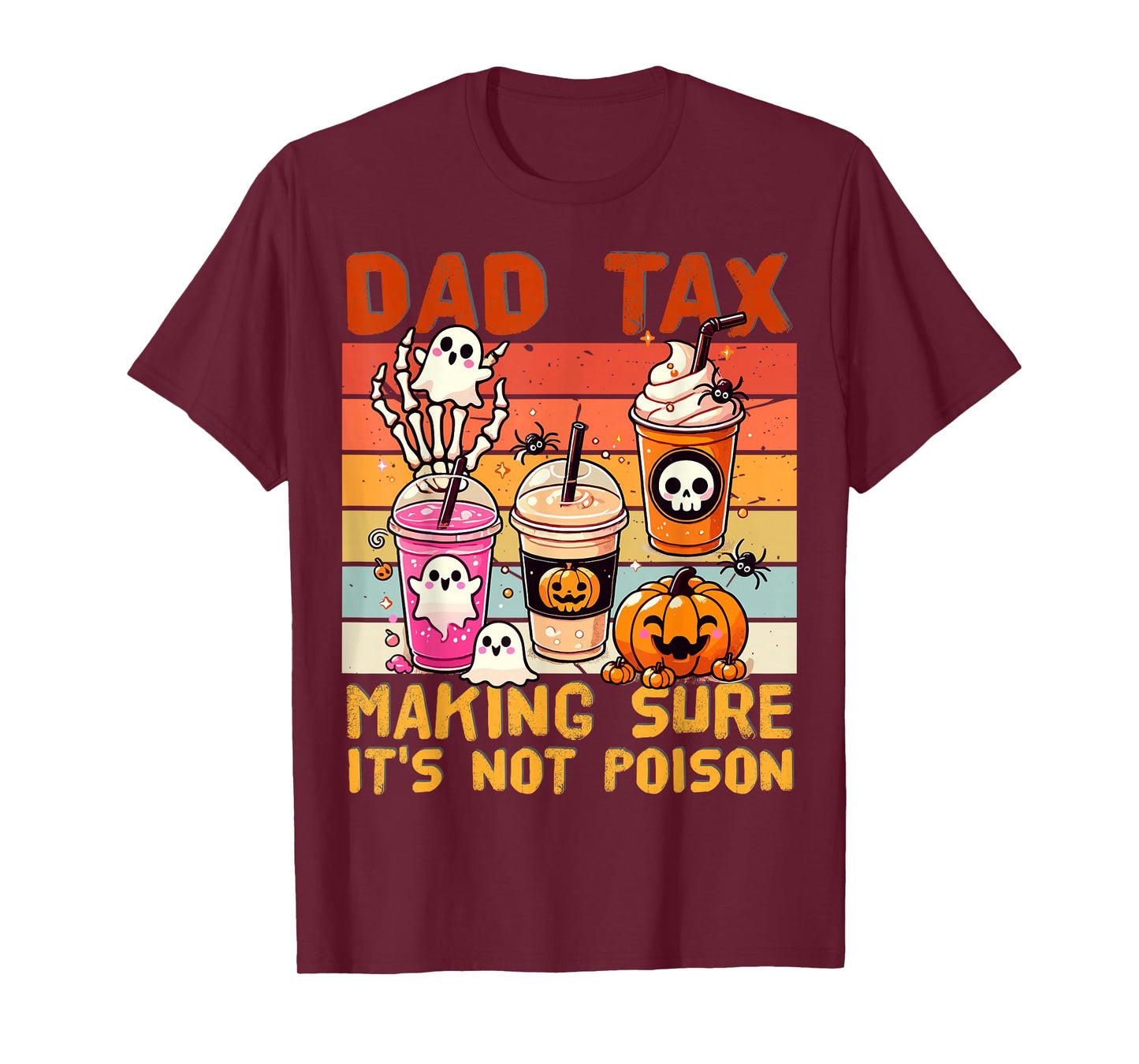 Funny Daddy Boo Halloween Family Matching Costume Ghost Dad T-Shirt