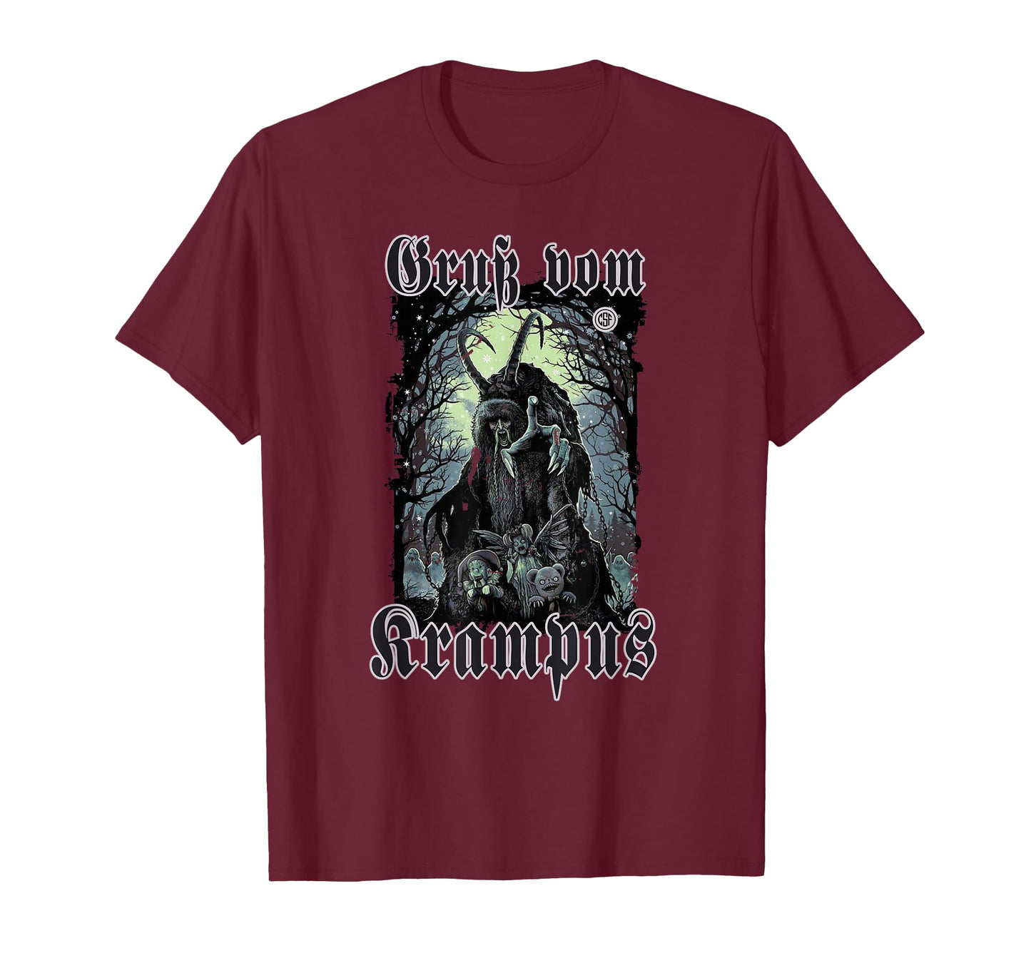 Greeting from Krampus Christmas Legend Figure T-Shirt