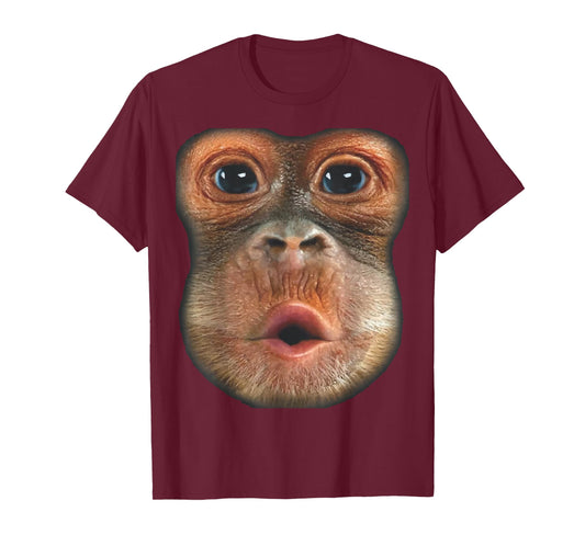 Monkey Blowing Stomach Face T-Shirt