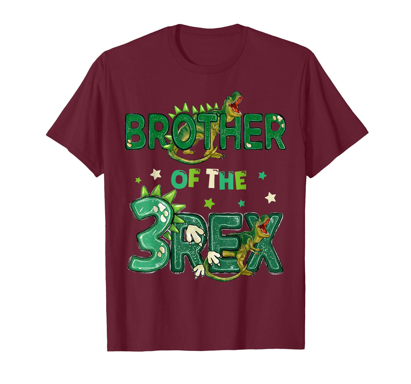 Brother of The Three Rex Birthday Dinosaur Family Matching T-Shirt