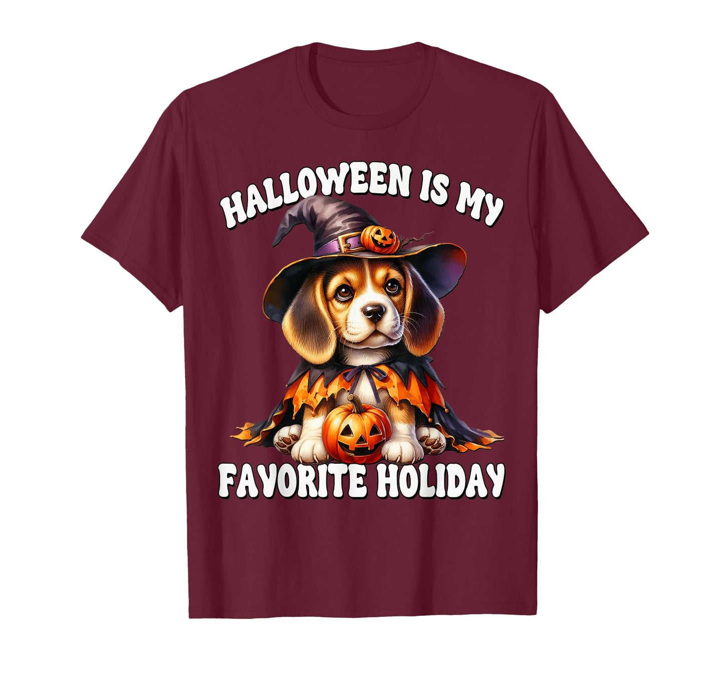 Beagle Dog Graphic for Mom Halloween is My Favorite Holiday T-Shirt