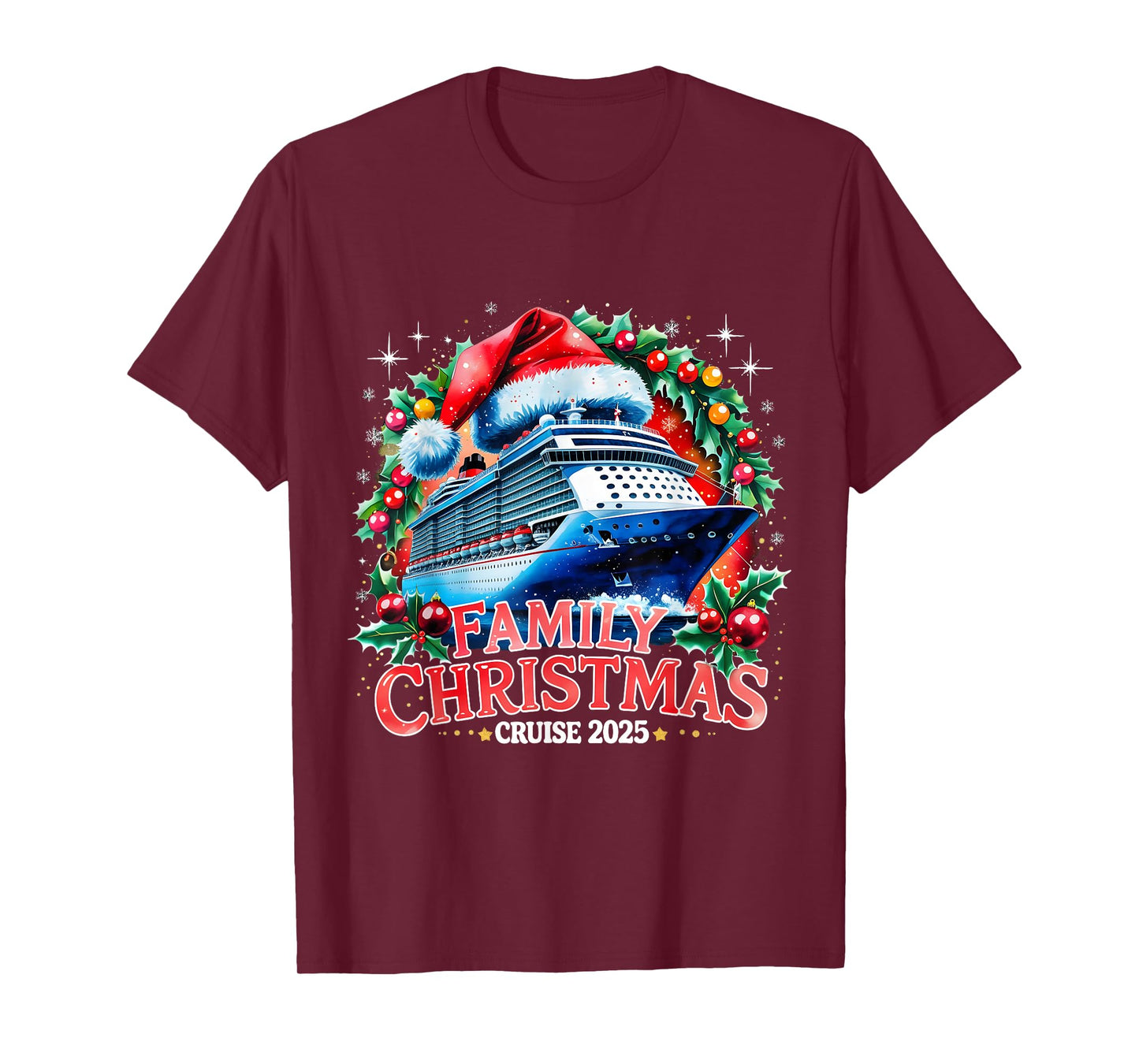 Family Christmas Cruise 2025 Holiday Vacation Tee T-Shirt