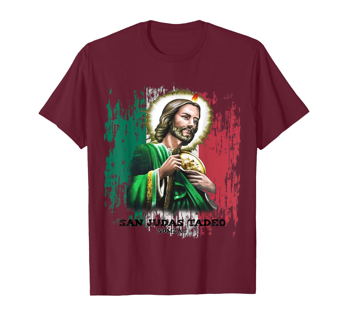 San Judas Tadeo - St. Jude Art Mexican Flag T-Shirt