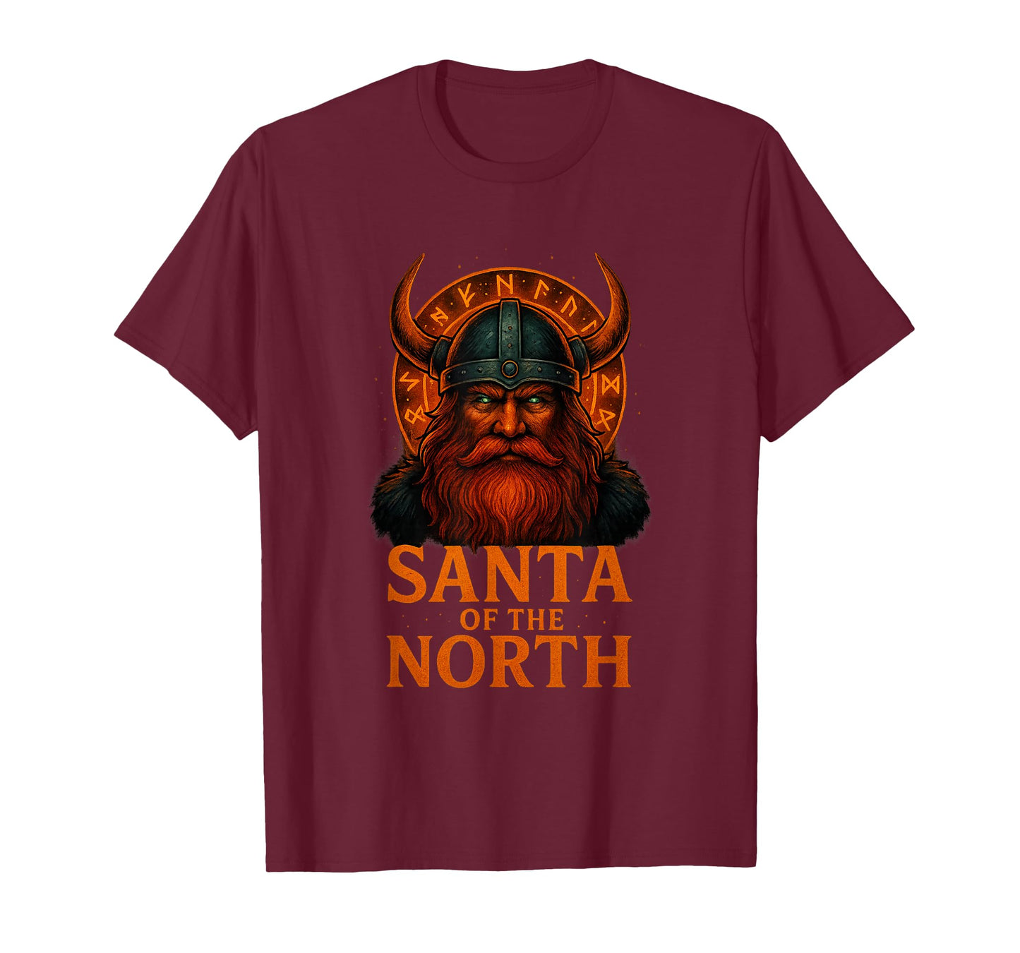 Santa of The North Viking Christmas Design T-Shirt