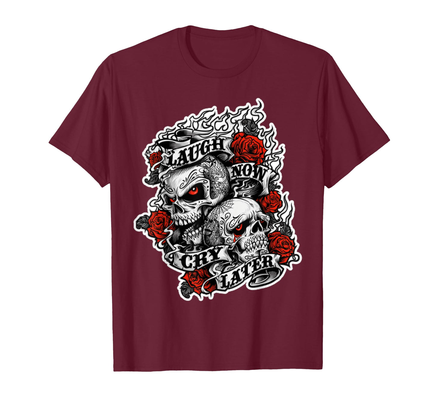 Laugh Now - Cry Later - Wild Biker T-Shirt