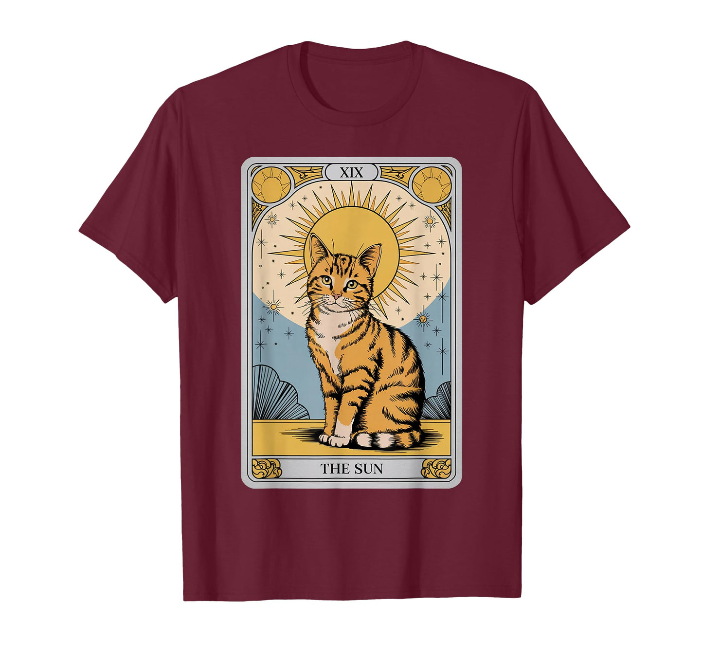 The Sun Tarot Cat – Mystical Orange Tabby with Positive Ener T-Shirt