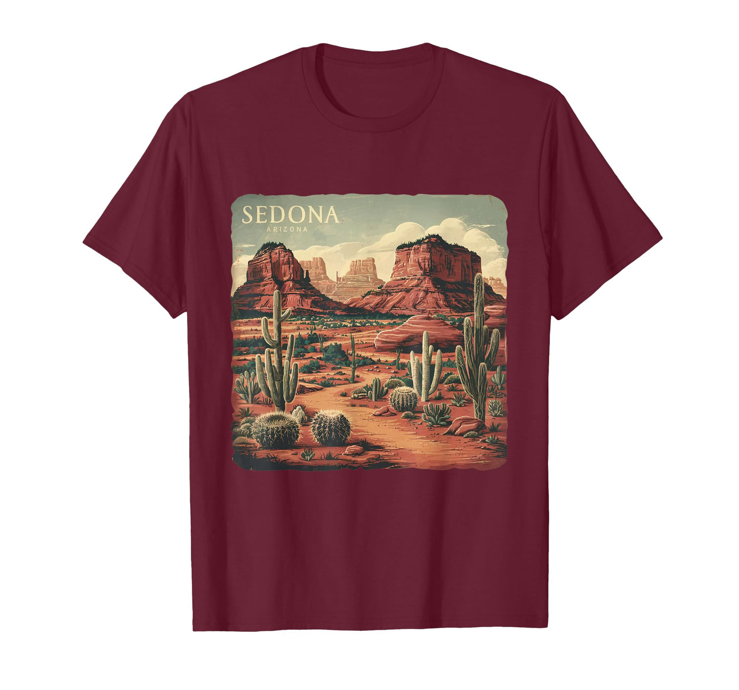 Retro Sedona Arizona Vintage Road Trip Outdoors Graphic T-Shirt