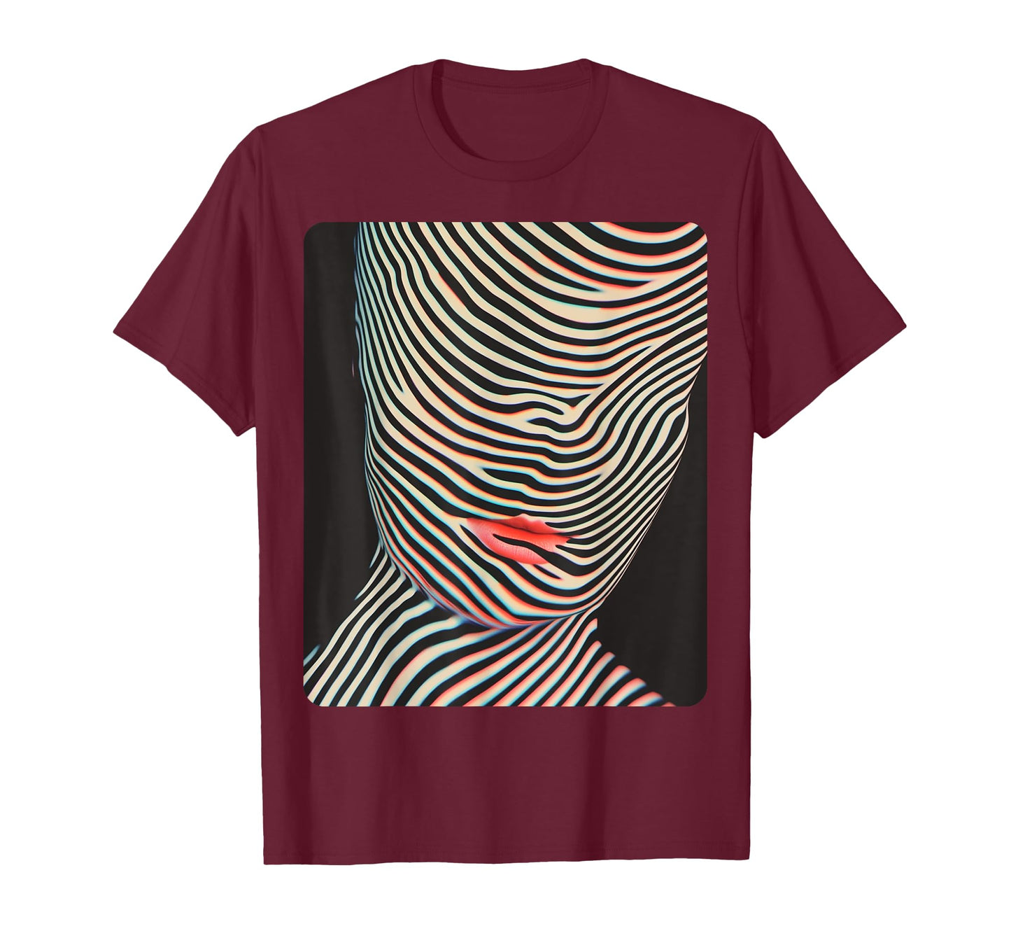 Female Women's Abstract Fashion Designer T-Shirt