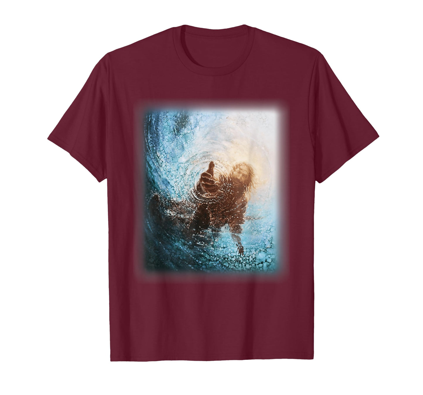 The Hand God Jesus in Water, Jesus Lover Tee T-Shirt