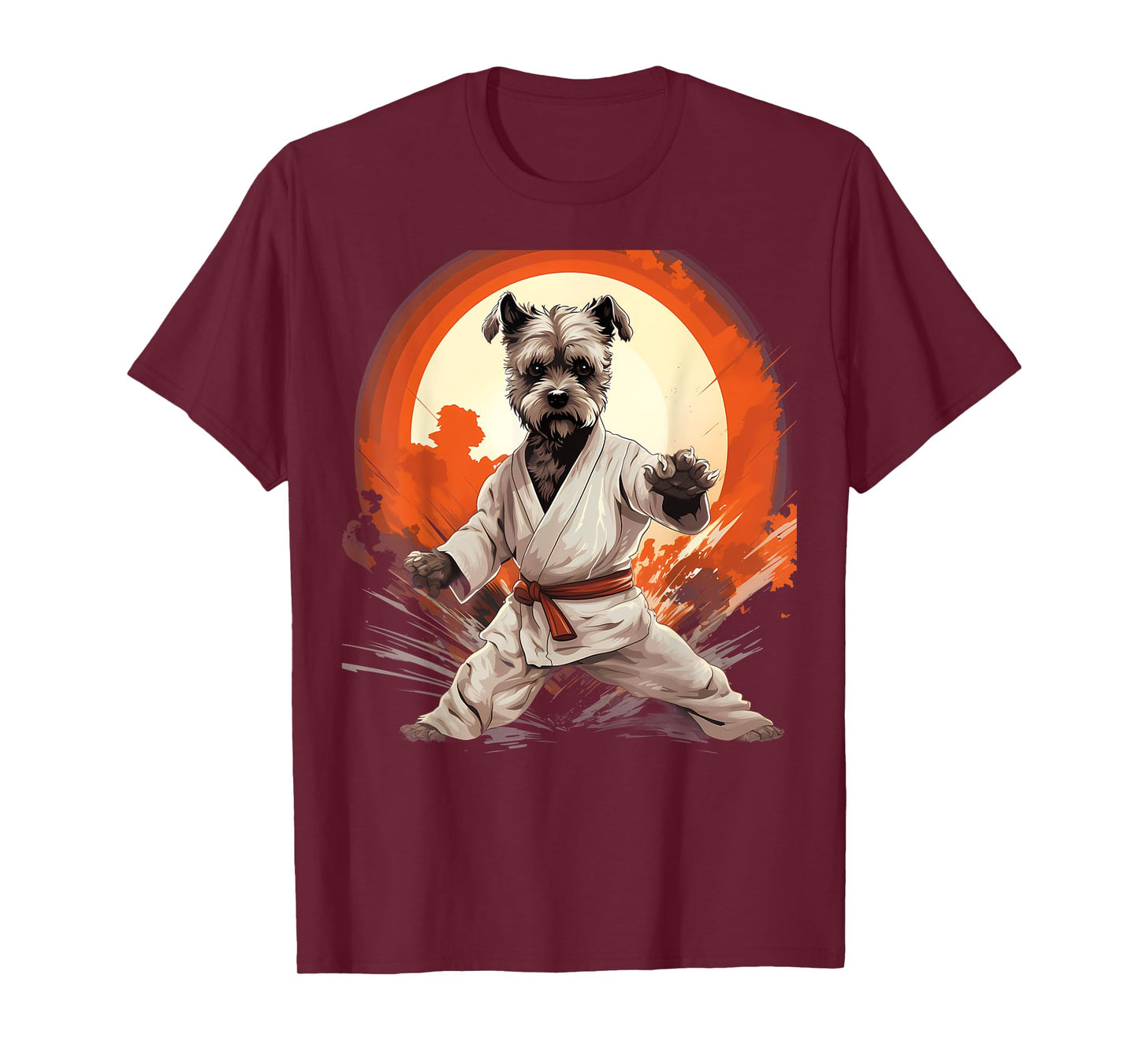 MMA Miniature Schnauzer Dog Karate Men Women Kids T-Shirt