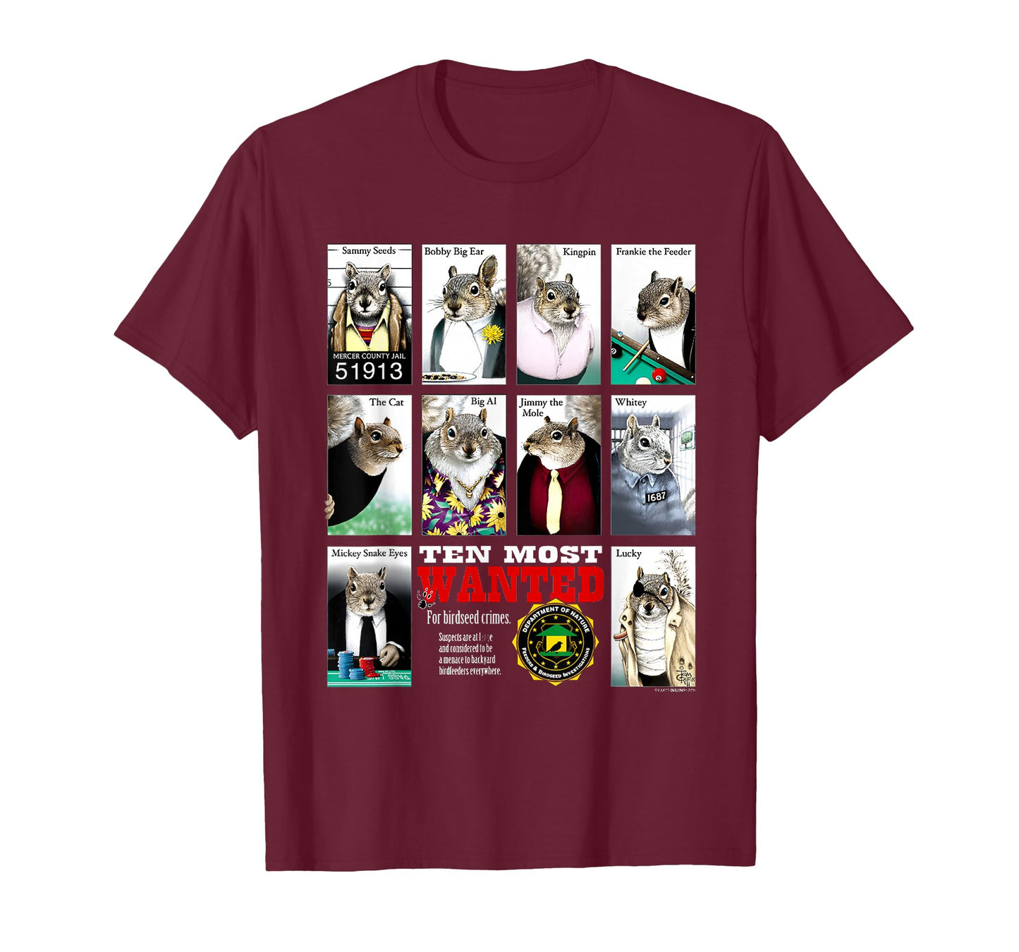 Most Wanted Squirrels T-Shirt
