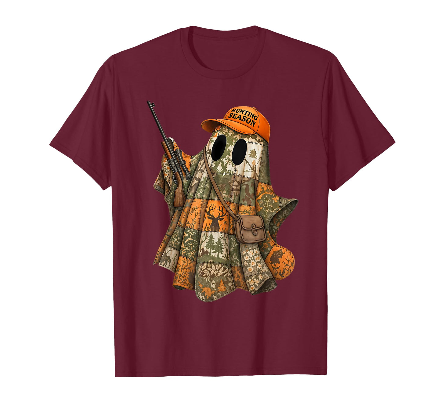 Candy Hunter Halloween Camo Ghost Outdoor Hunting Season T-Shirt
