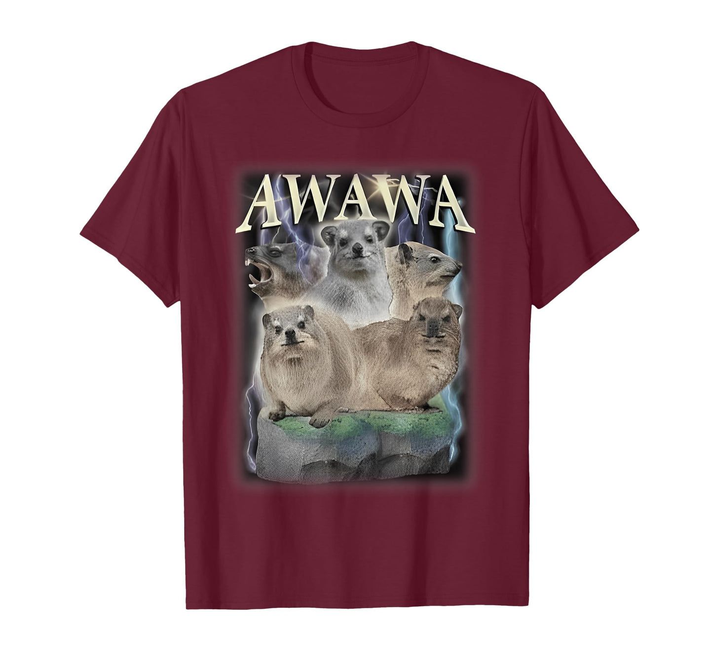 Funny Awawa Hyrax Oddly Specific Meme Animal For Family Tee T-Shirt
