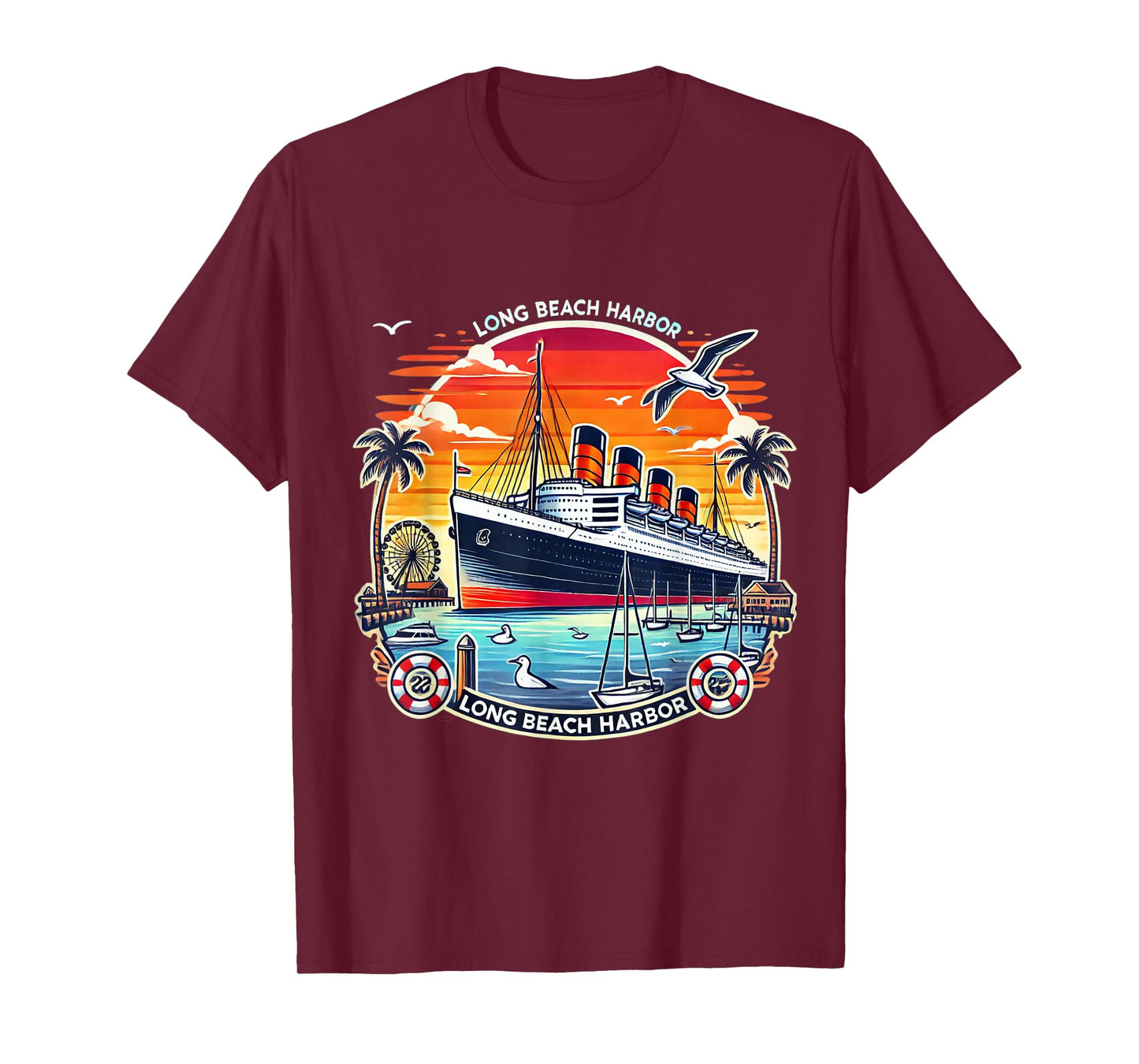 The Queen Mary Long Beach - Historic Ocean Liner T-Shirt