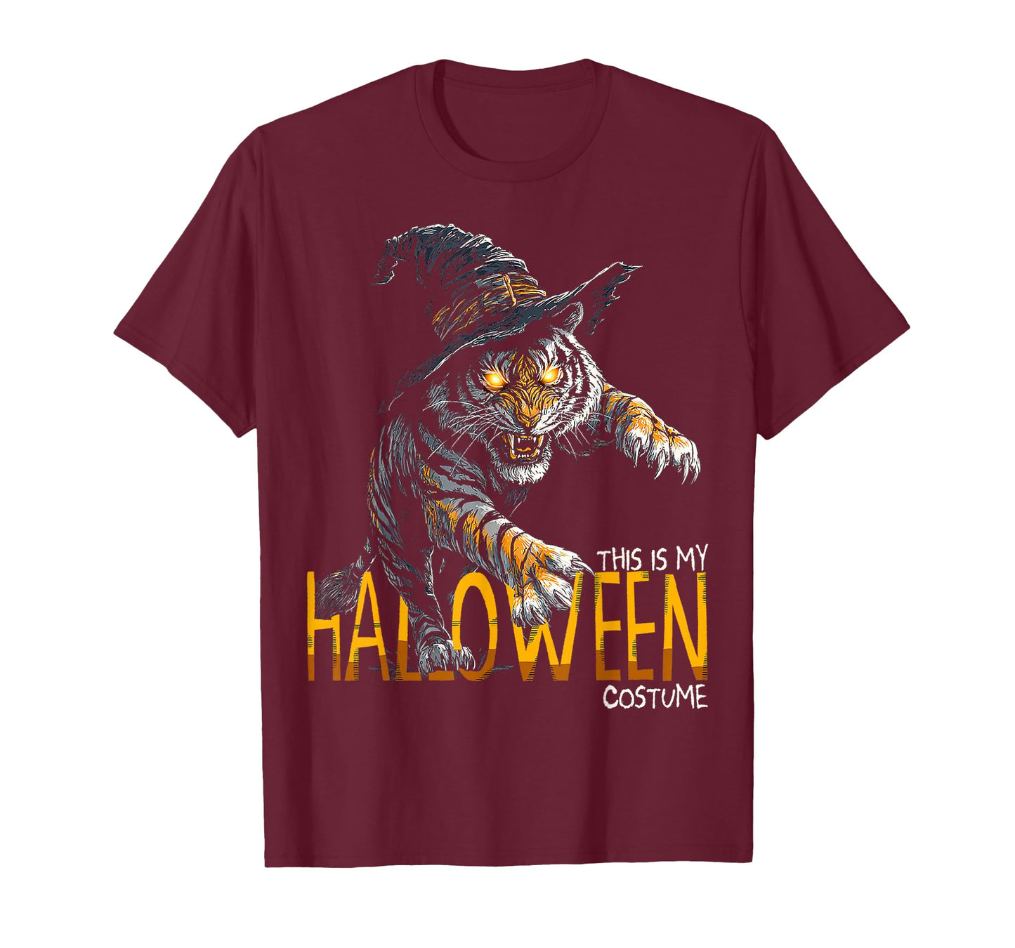 This is My Halloween Costume Tiger Witch Spooky T-Shirt