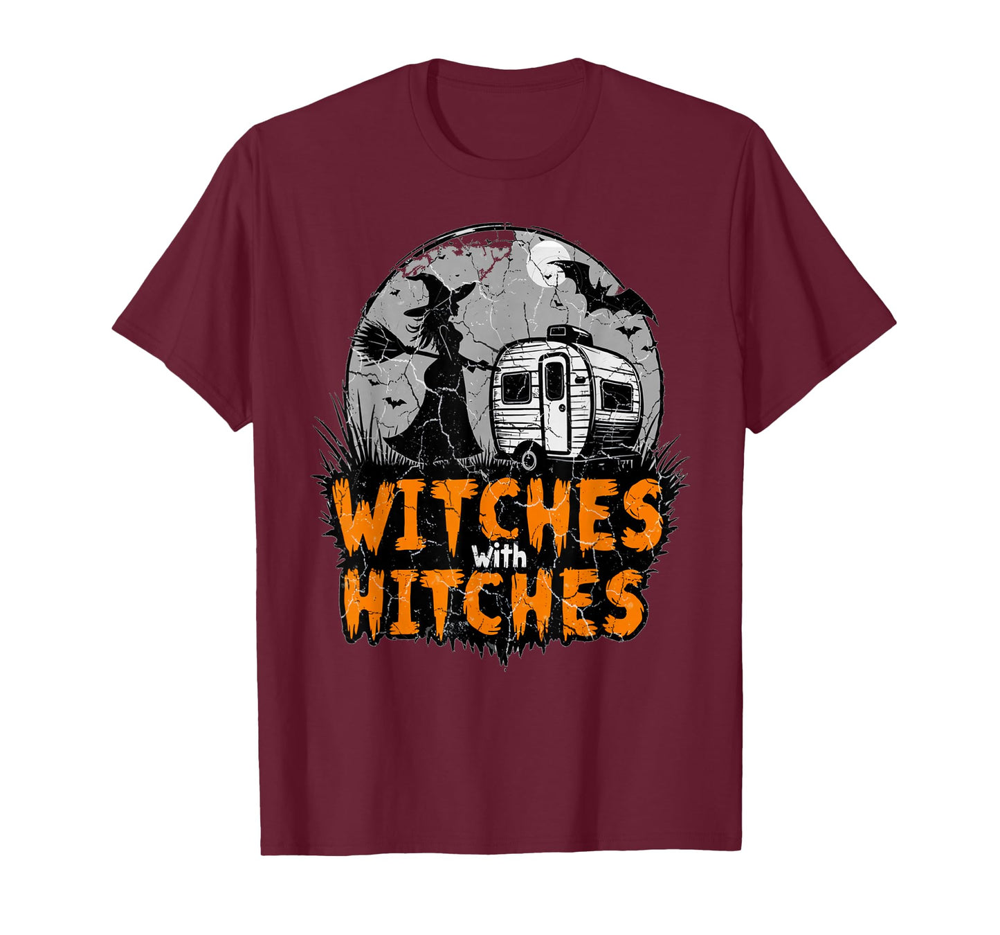 Witches with Hitches Funny Halloween Camping Witches T-Shirt