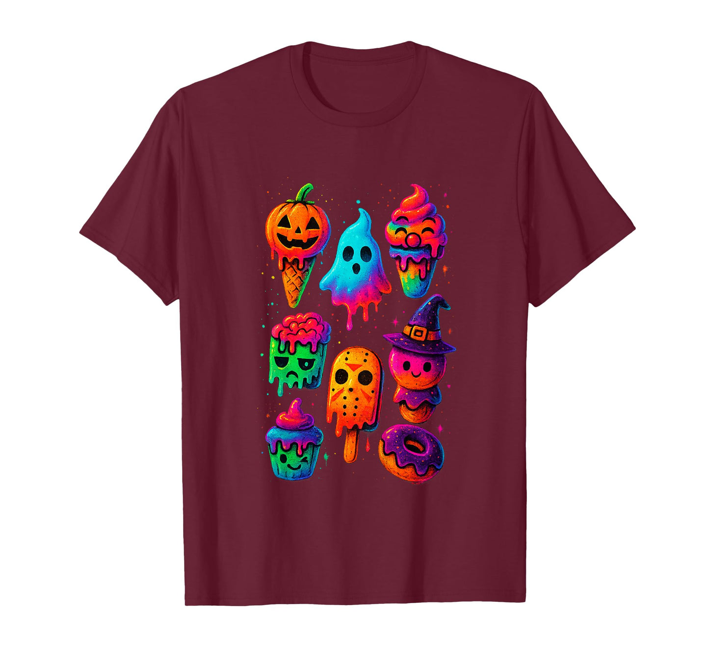 Kawaii Anime Halloween Sweet Monster Ice Cream Pops Candy T-Shirt