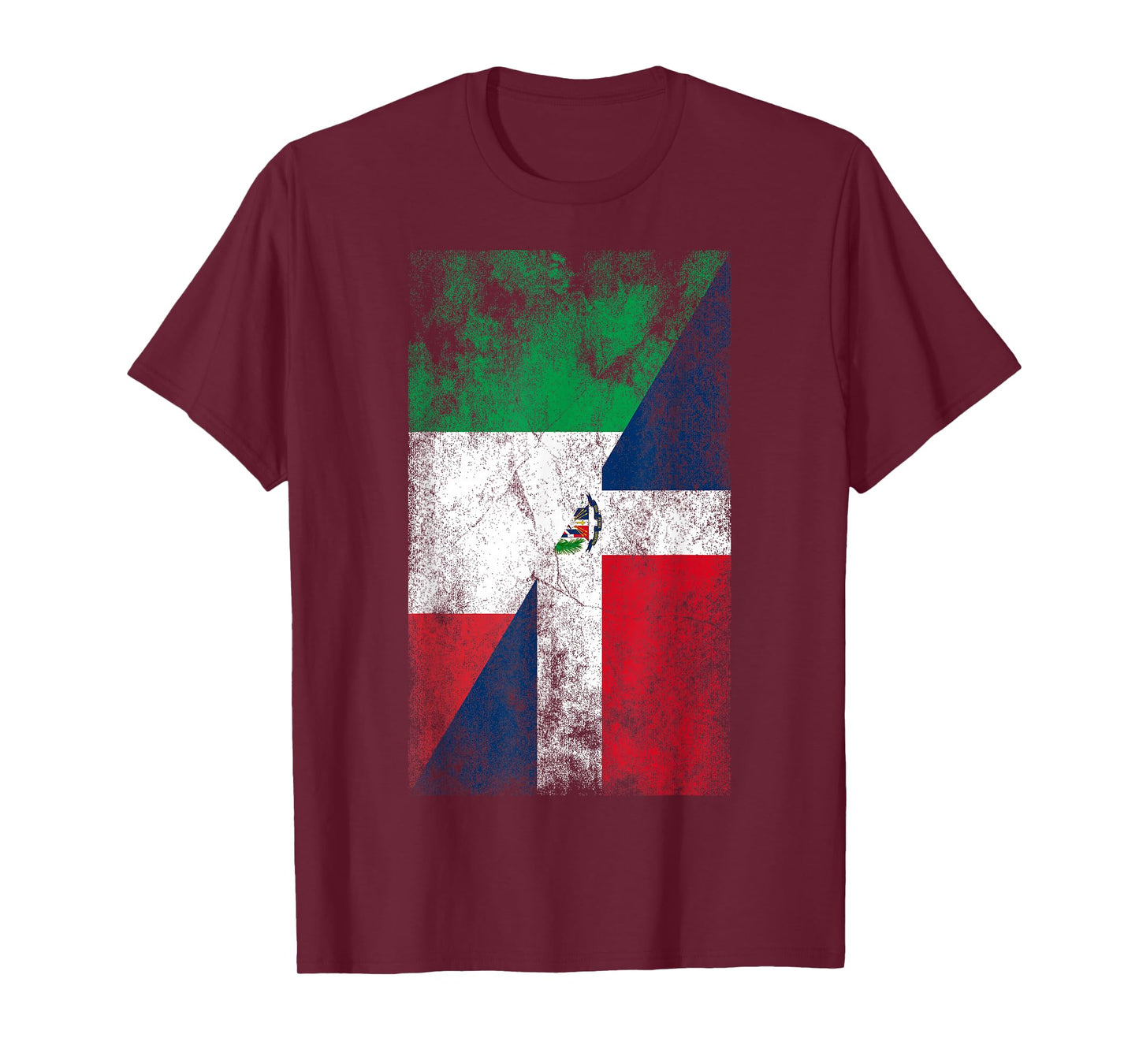 Italy & Dominican Republic Flags - Italian Dominican T-Shirt