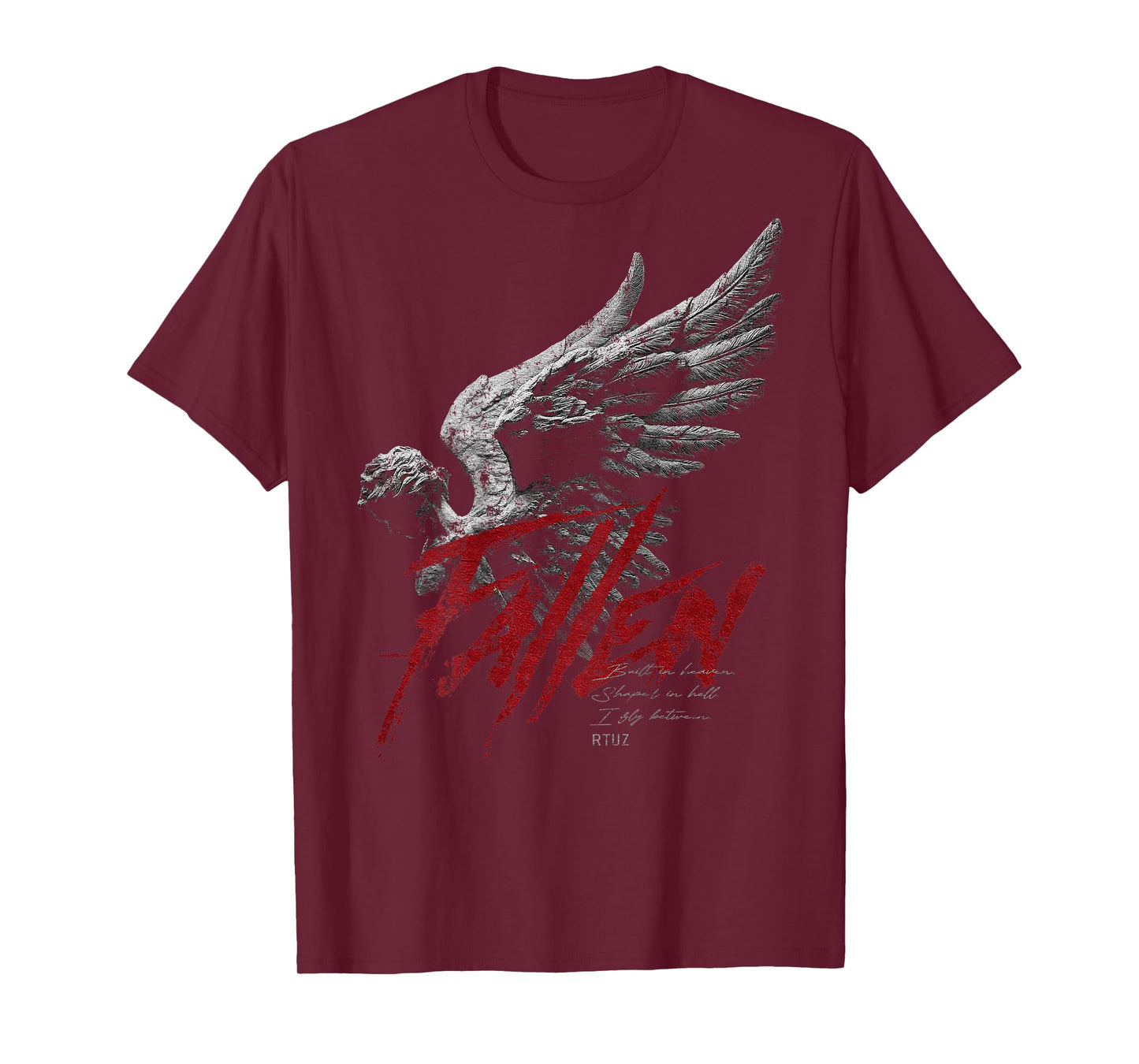 Hip Hop Vintage Edgy Urban Y2K Back Print Streetwear Angel T-Shirt