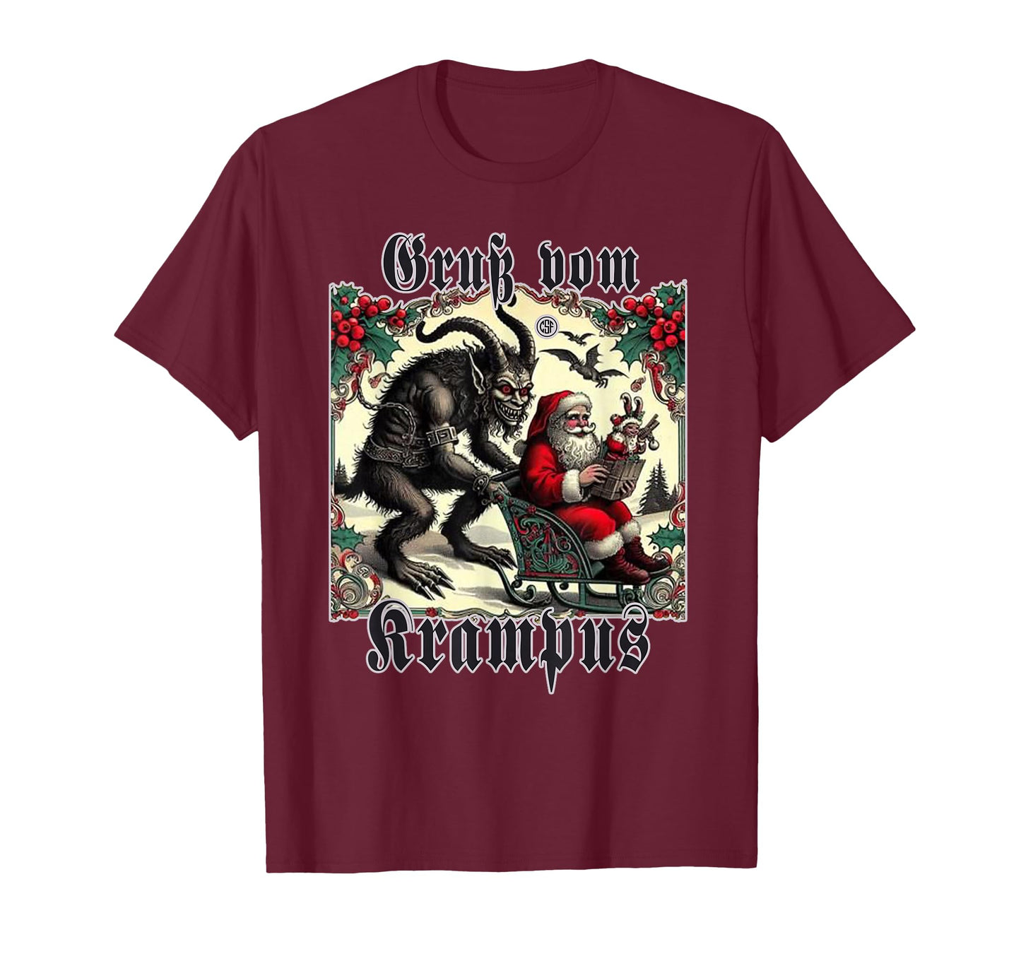 Greeting from Krampus Christmas Legend Figure T-Shirt