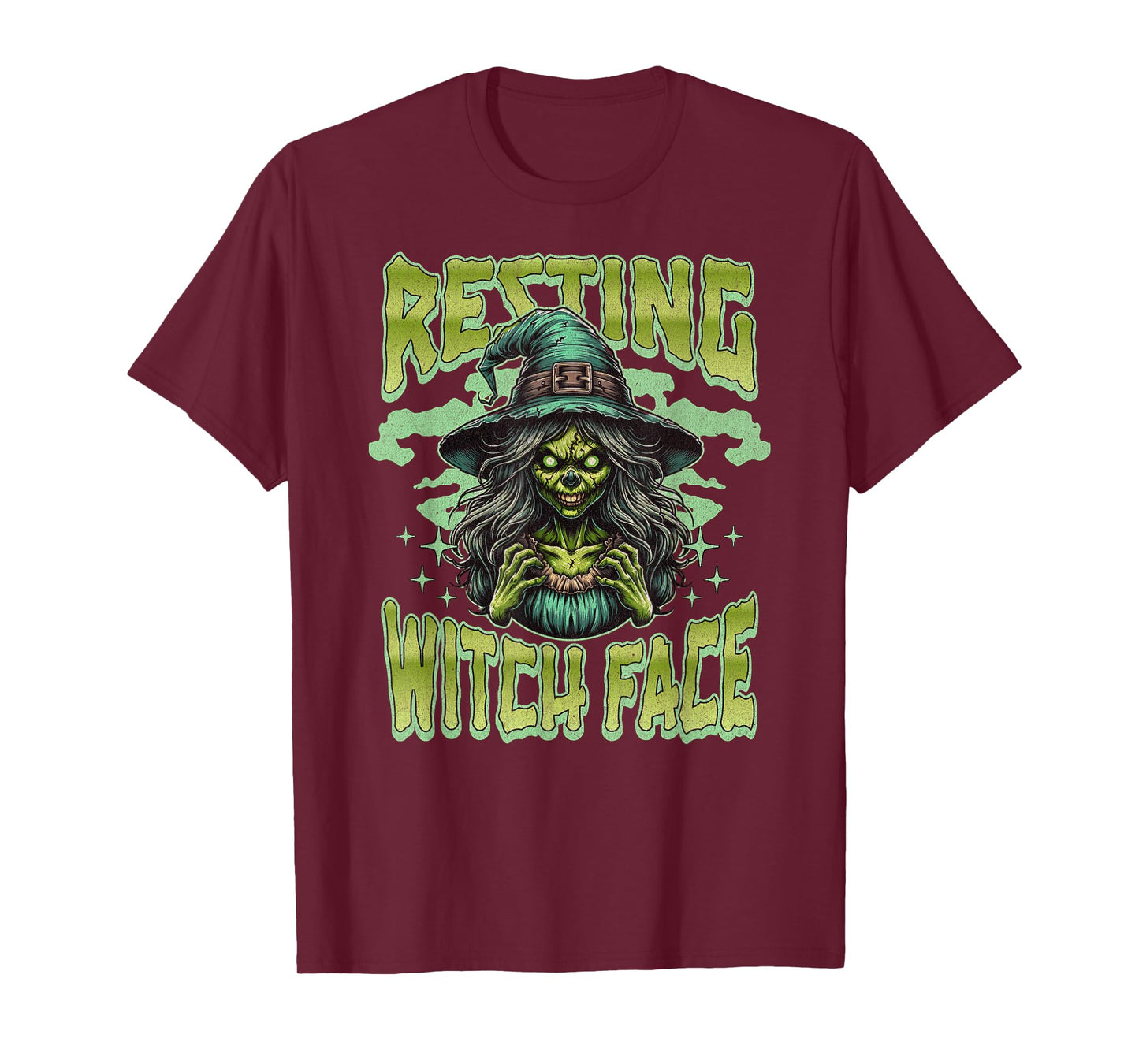 Resting Witch Face Men Women Sarcastic Halloween T-Shirt