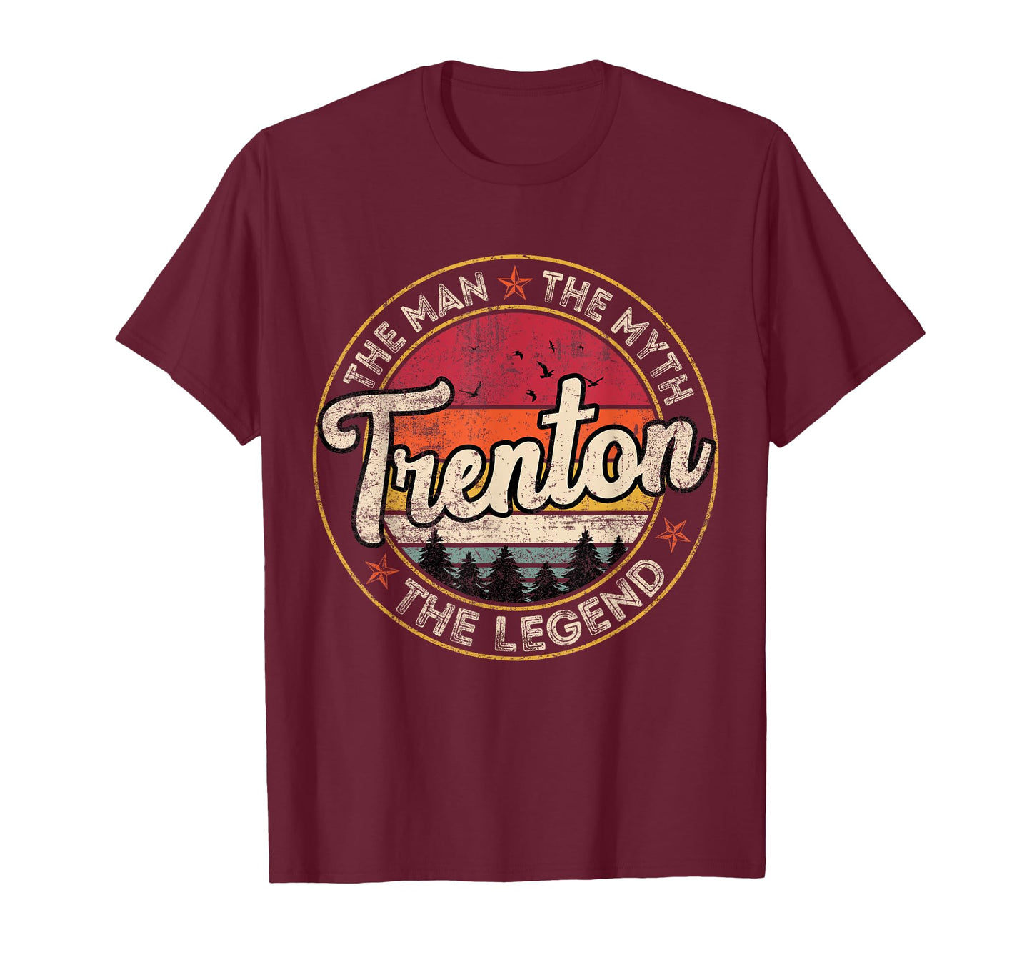 Trenton The Man The Myth The Legend Personalized Name T-Shirt