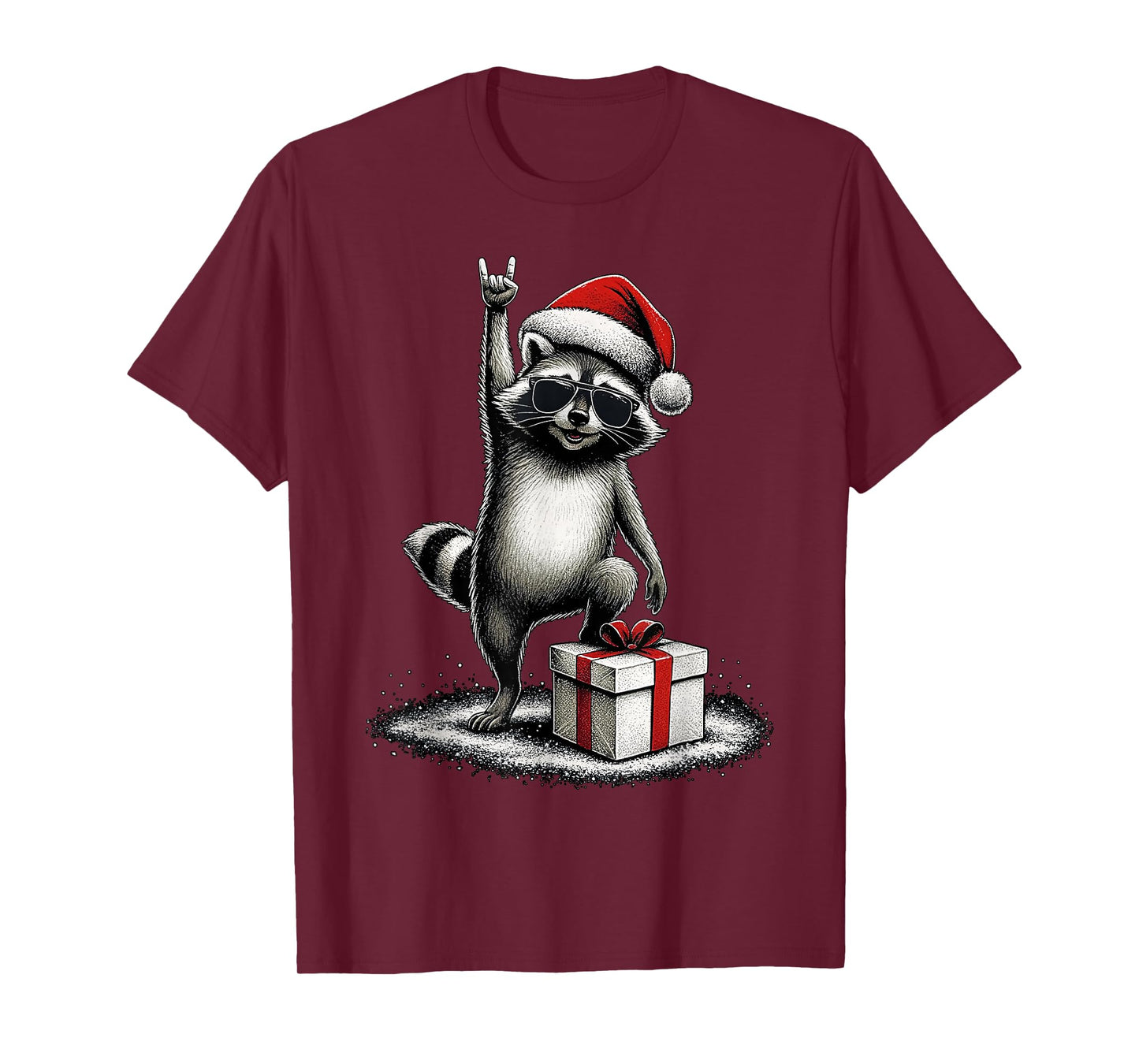 Christmas Funny Raccoon T-Shirt