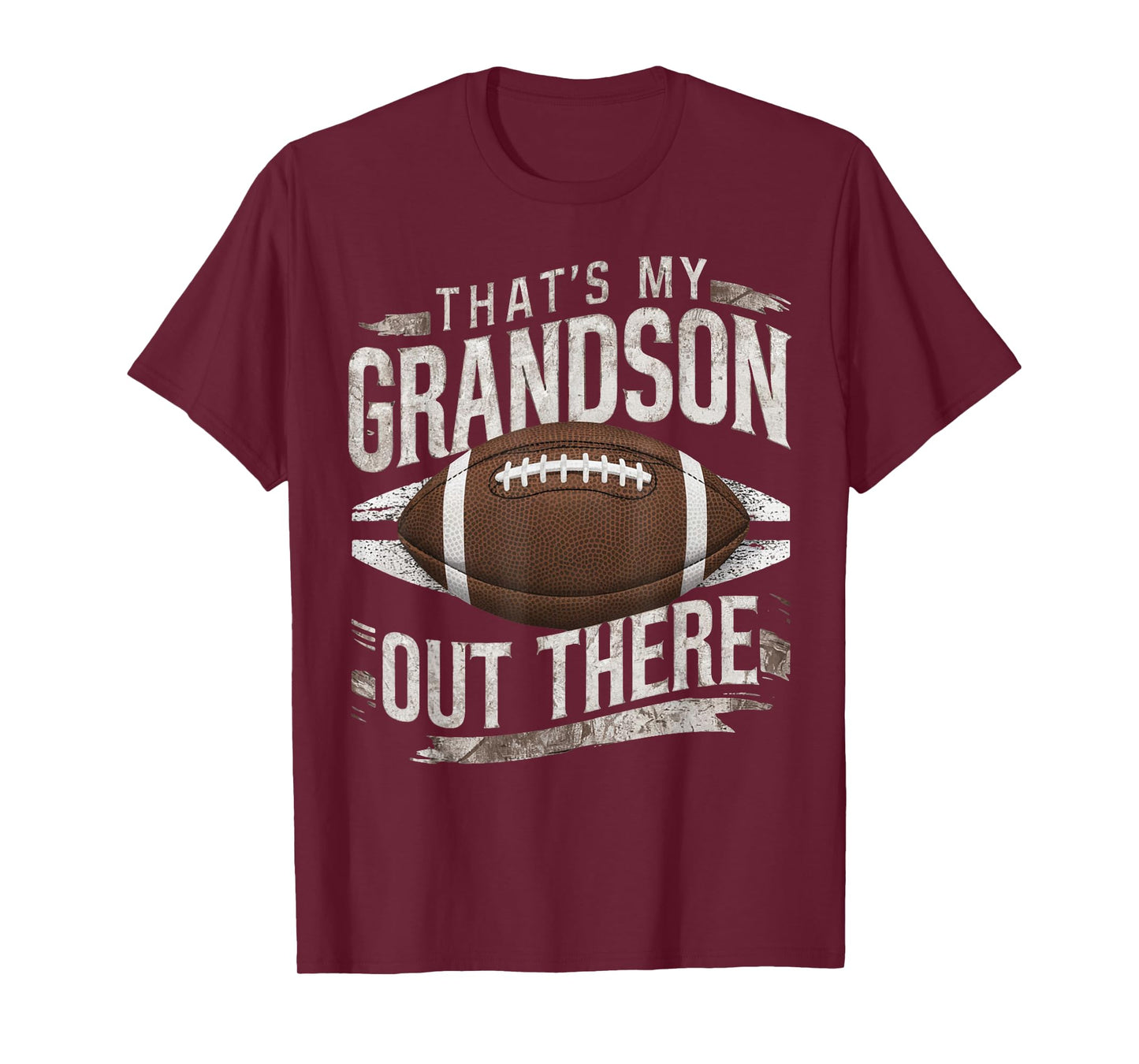 That's My Grandson Out There Funny Football Grandma Grandpa T-Shirt