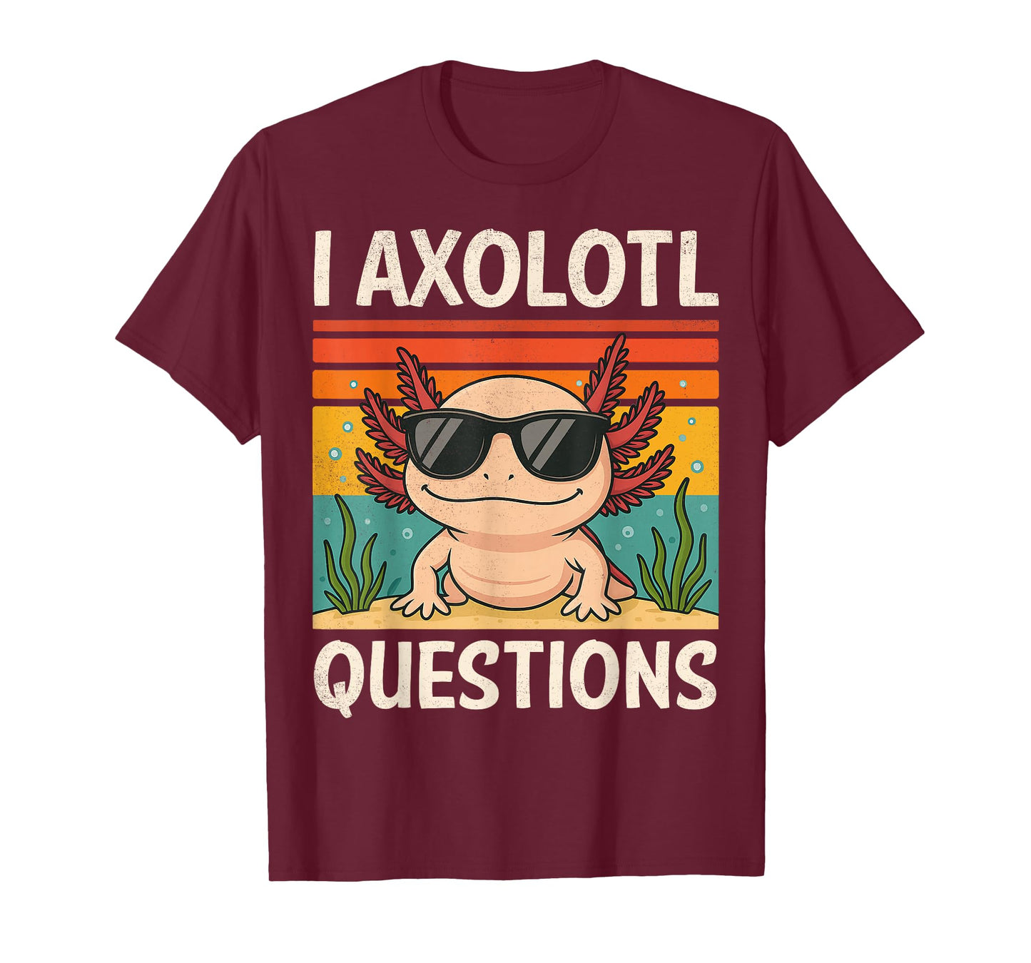 I Axolotl Questions Shirt Adults Youth Kids Retro Vintage T-Shirt