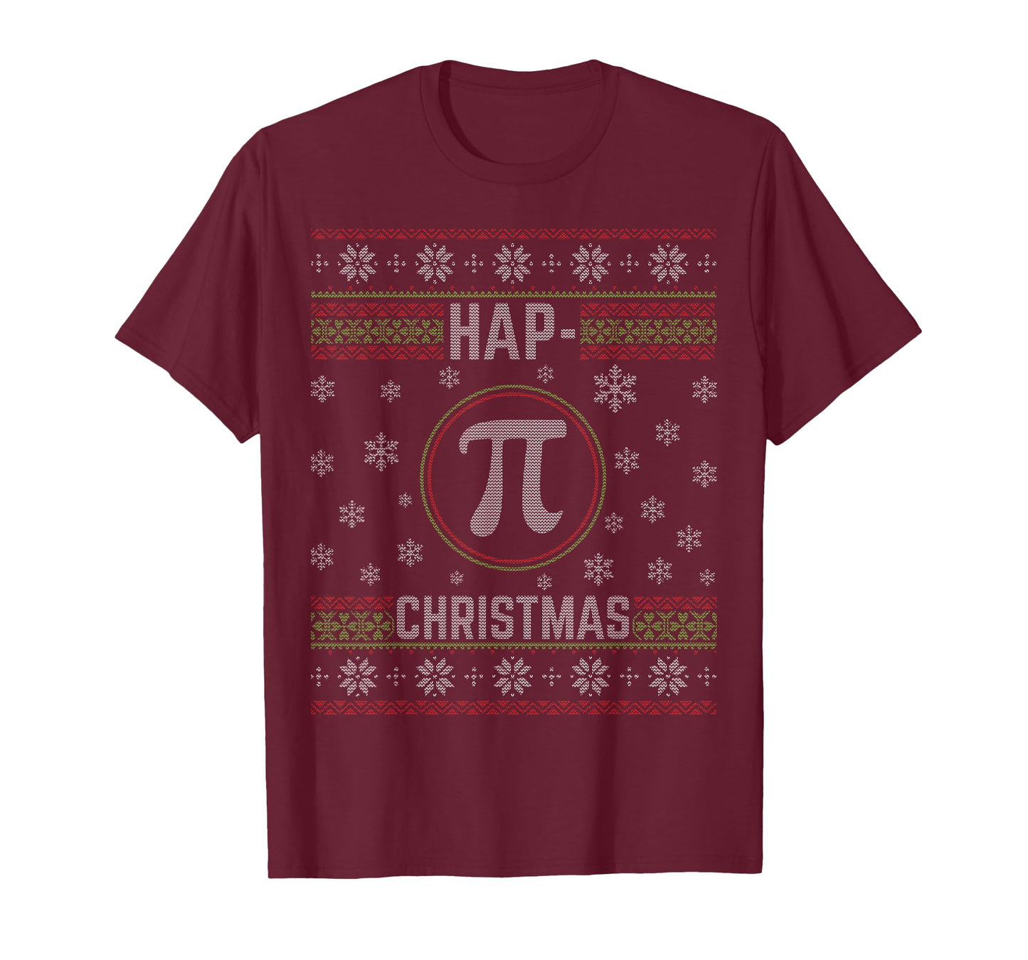 Hap Pi Christmas Happy Christmas Funny Ugly Christmas T-Shirt