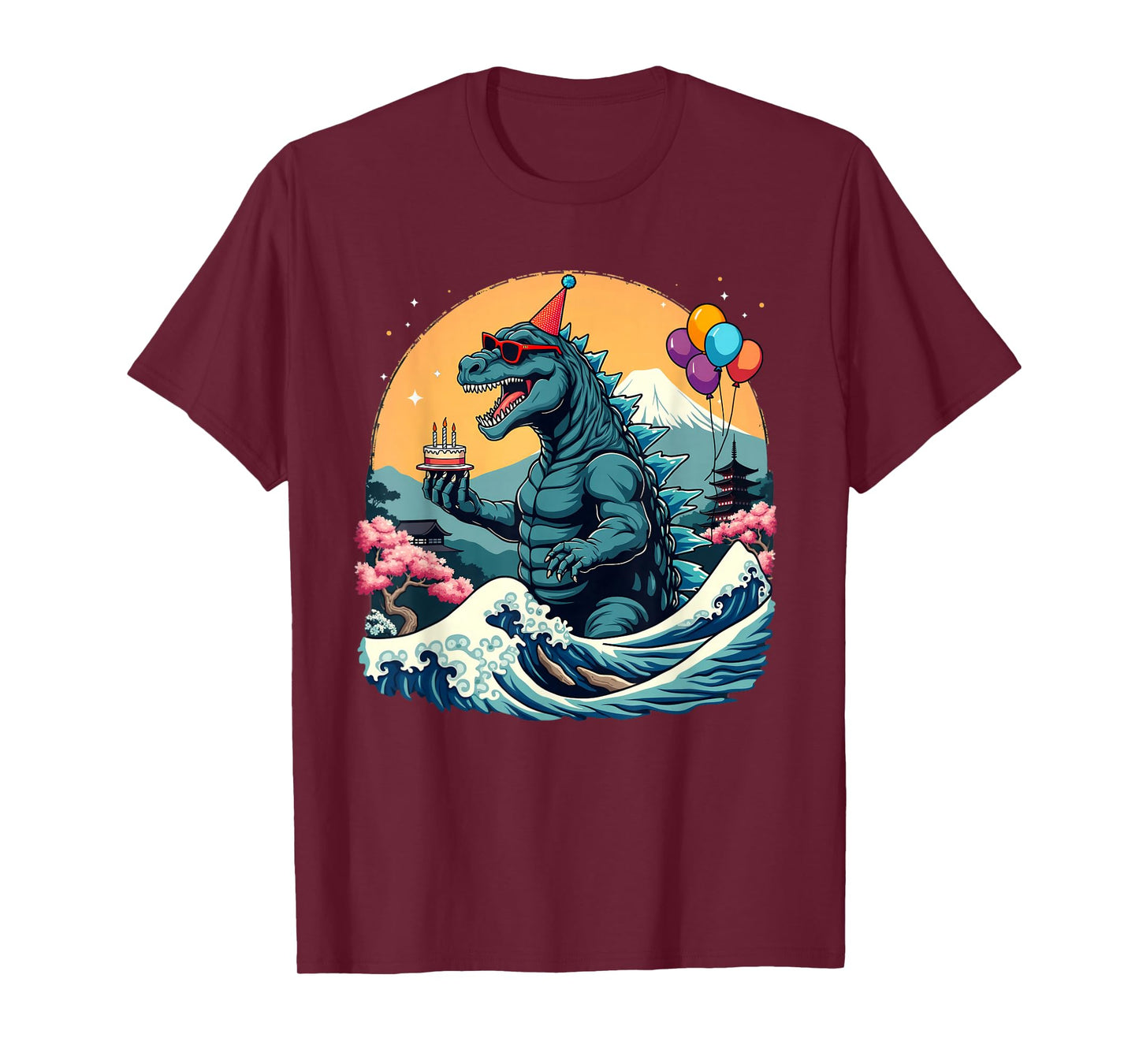 Kaiju Birthday Japan Monster Movie Bday Party Decorations T-Shirt