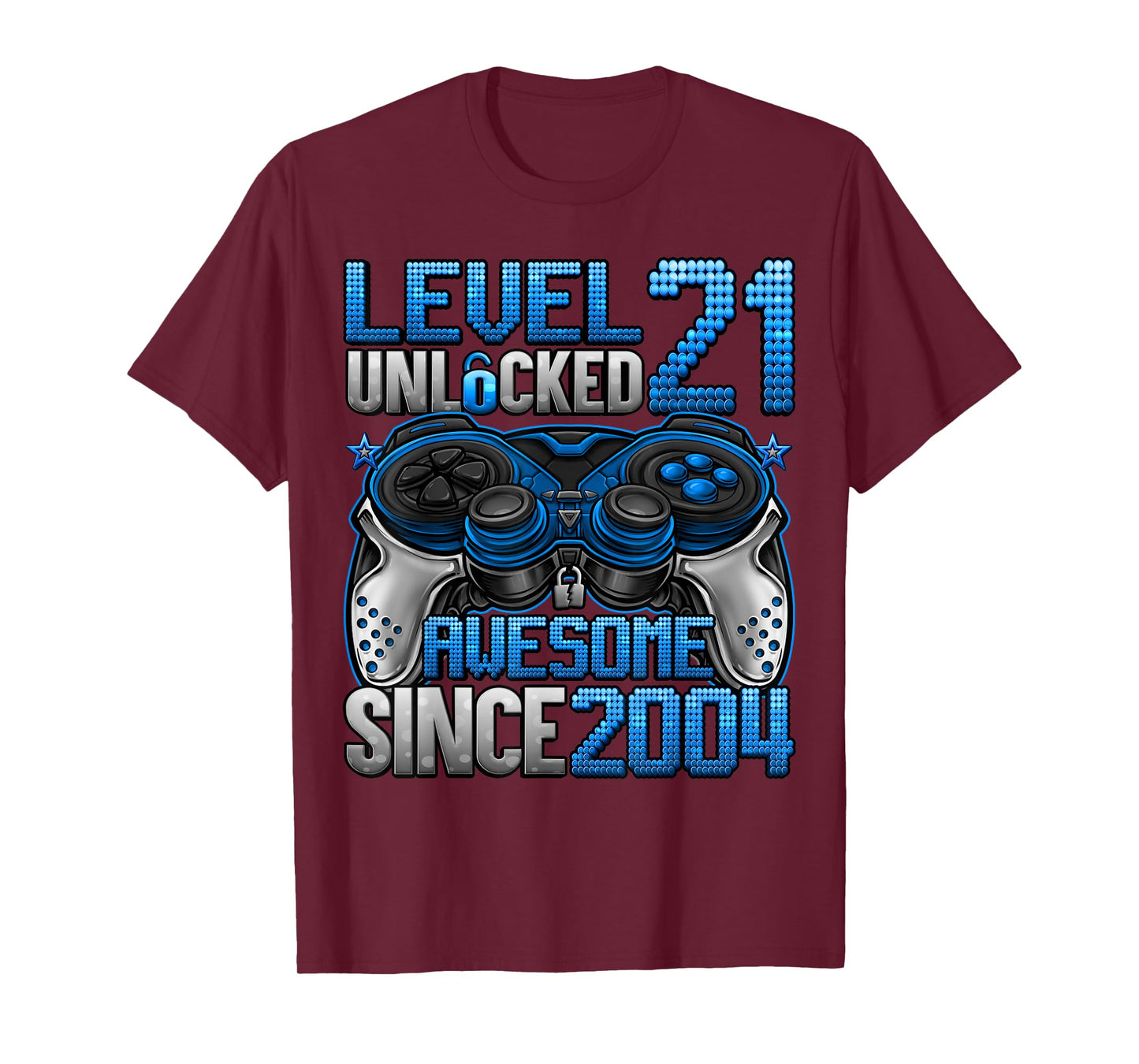 Level 21 Unlocked 21 Year Old Gifts Boys 21st Birthday Boy T-Shirt