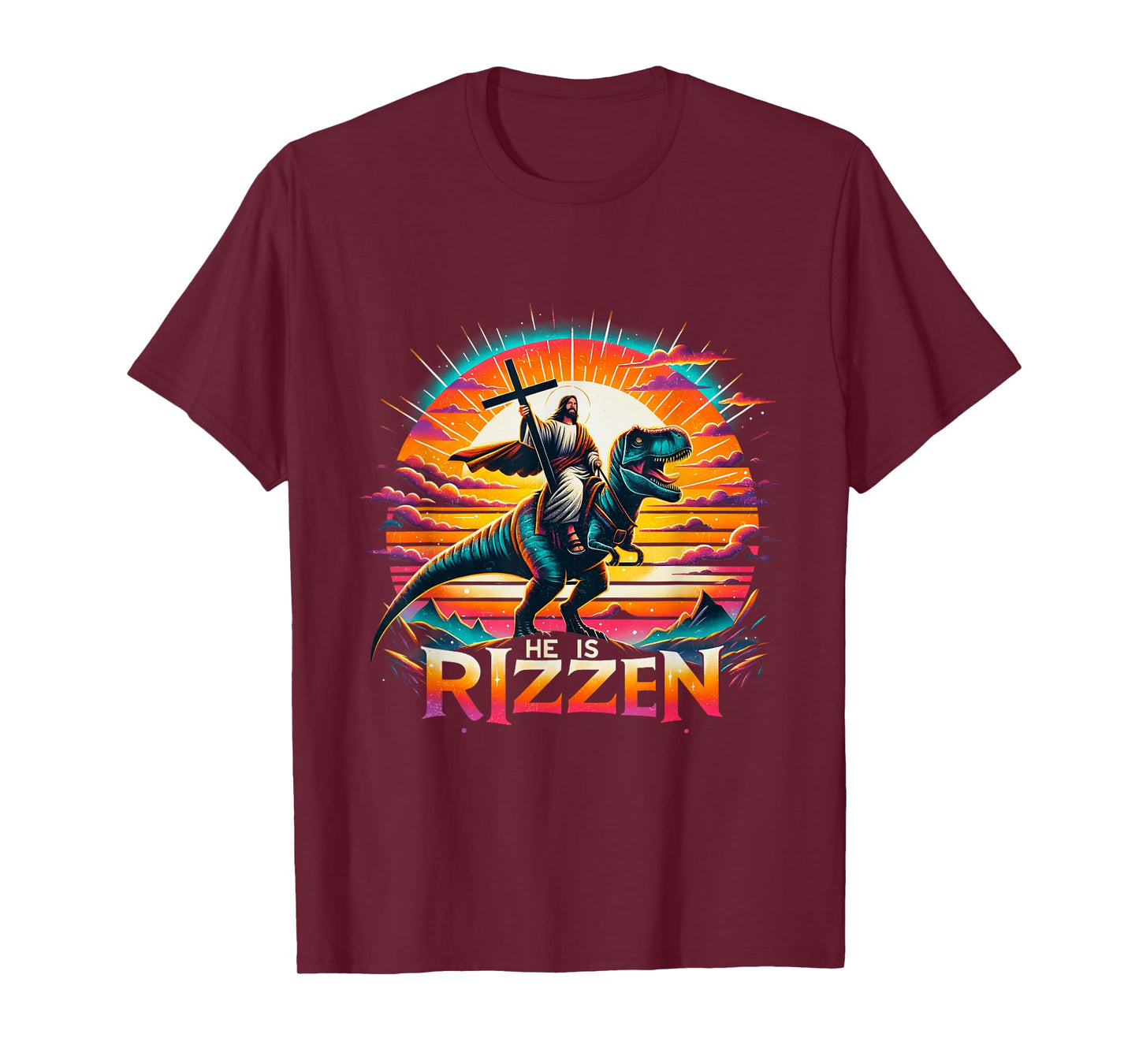 Jesus Has Rizzen He Is Rizzen Christian Jesus Is Rizzen Cool T-Shirt