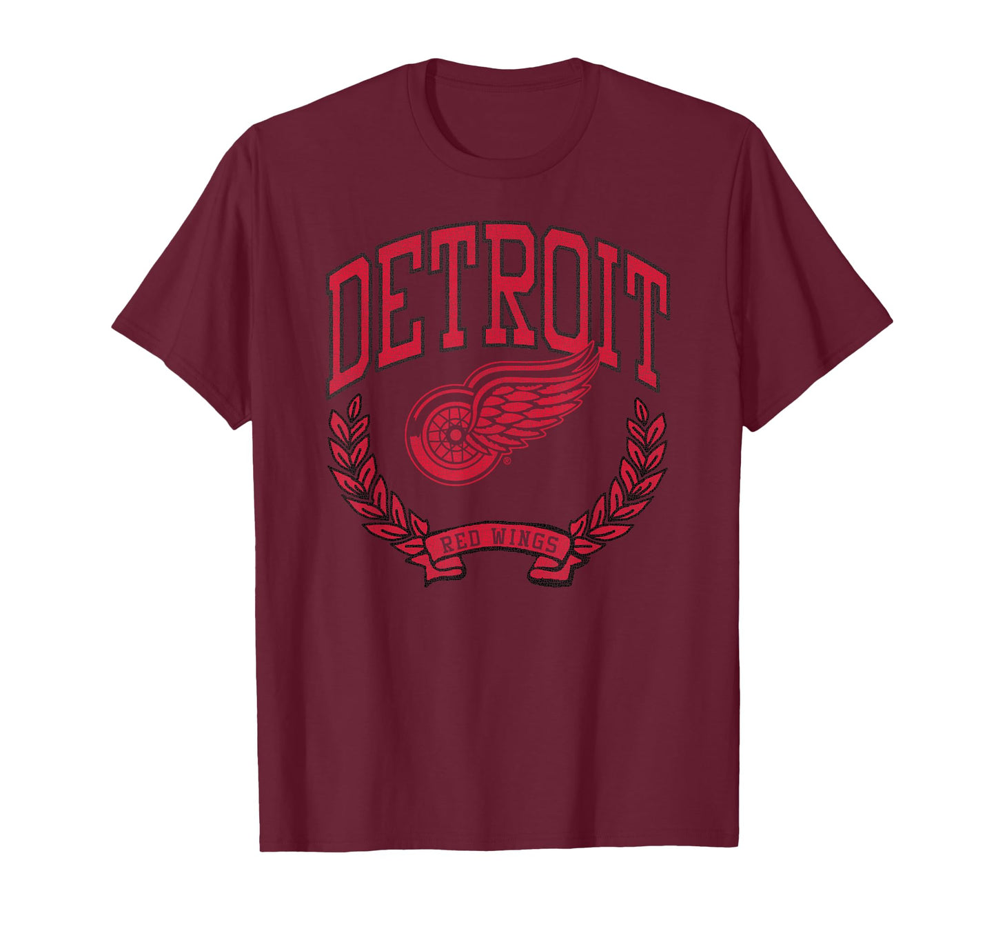 Detroit Red Wings Vintage Victory White Officially Licensed T-Shirt