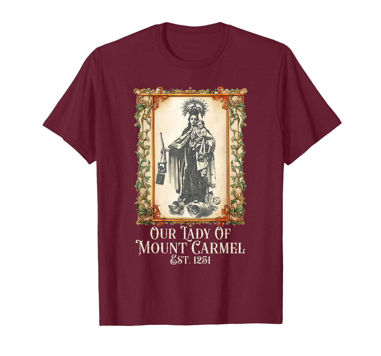 Our Lady of Mount Carmel Marian Catholic T-Shirt