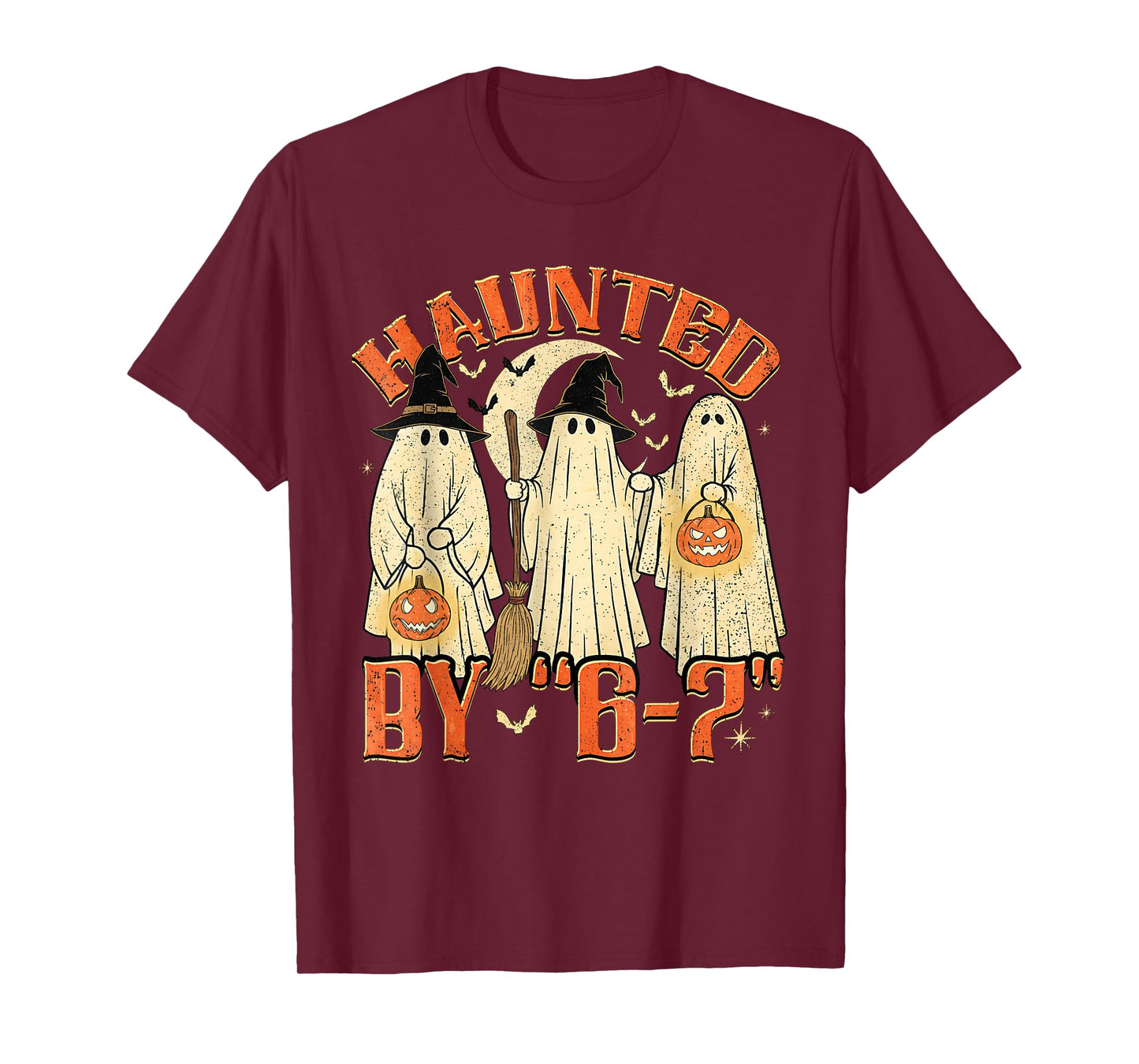 67 Meme Halloween Haunted by 6 7 Six Seven Gen Alpha Z T-Shirt