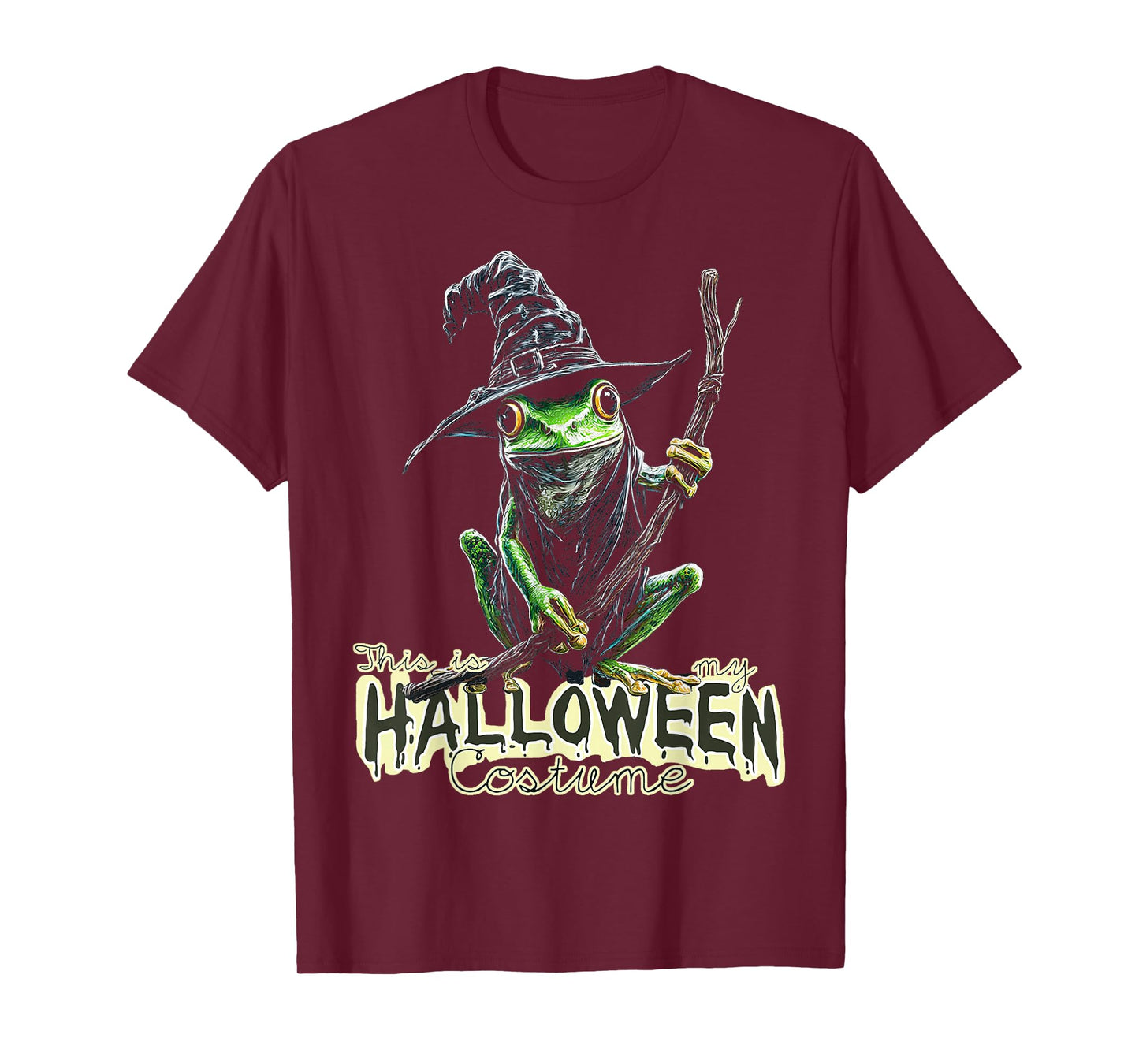 This is My Halloween Costume Frog Witch Spooky T-Shirt