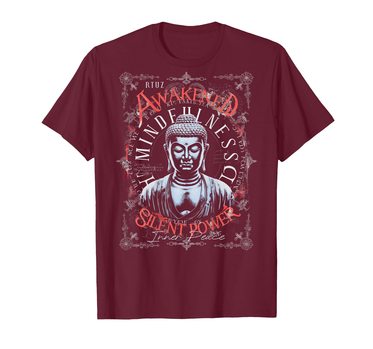 Hip Hop Retro Vintage Edgy Y2K Back Print Streetwear Buddha T-Shirt