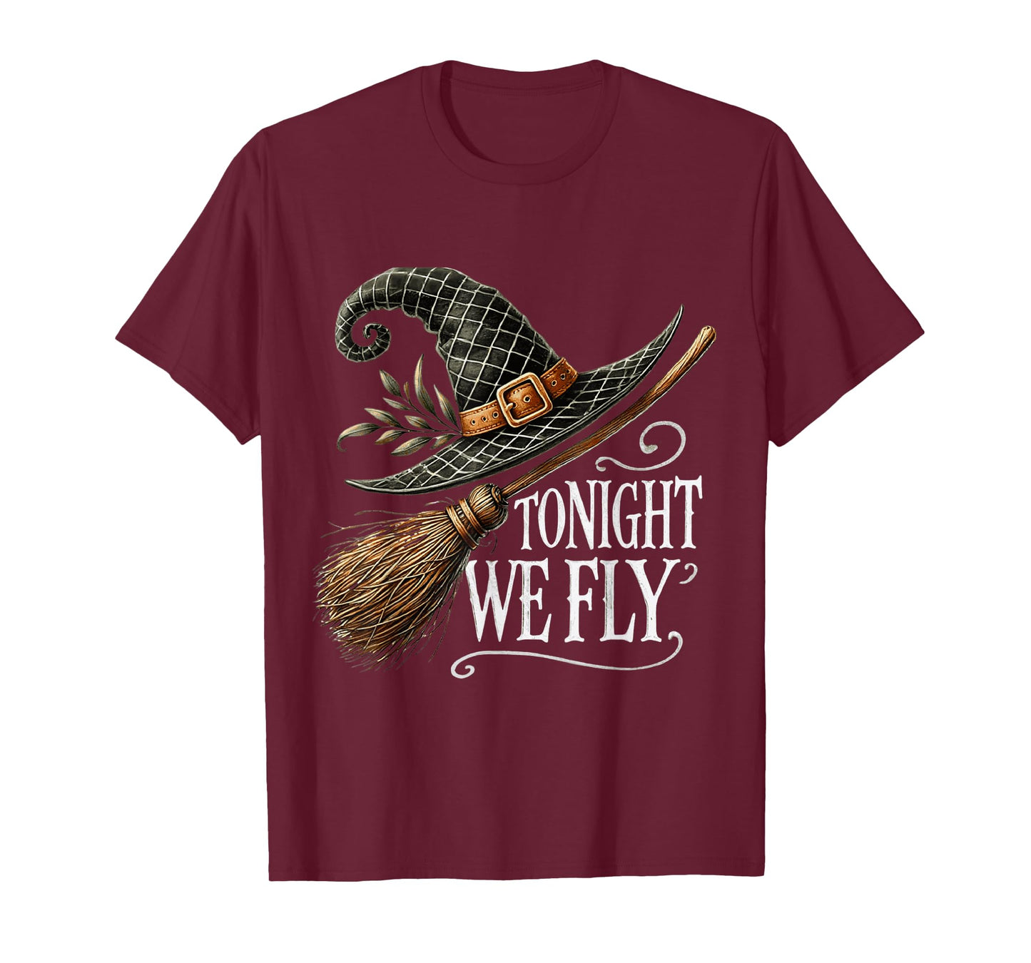 Tonight We soar Witch Hat Broom Halloween T-Shirt