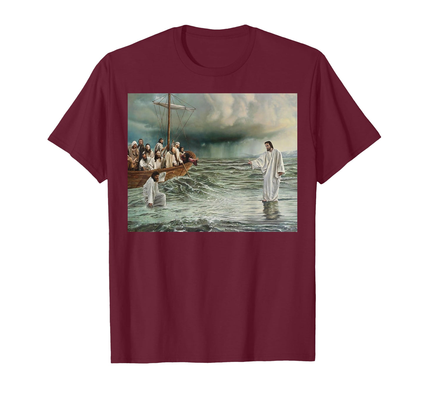 Jesus Christ Walking On Water T-Shirt