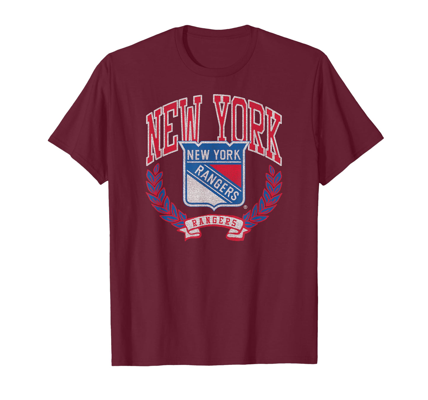 New York Rangers Vintage Victory Black Officially Licensed T-Shirt