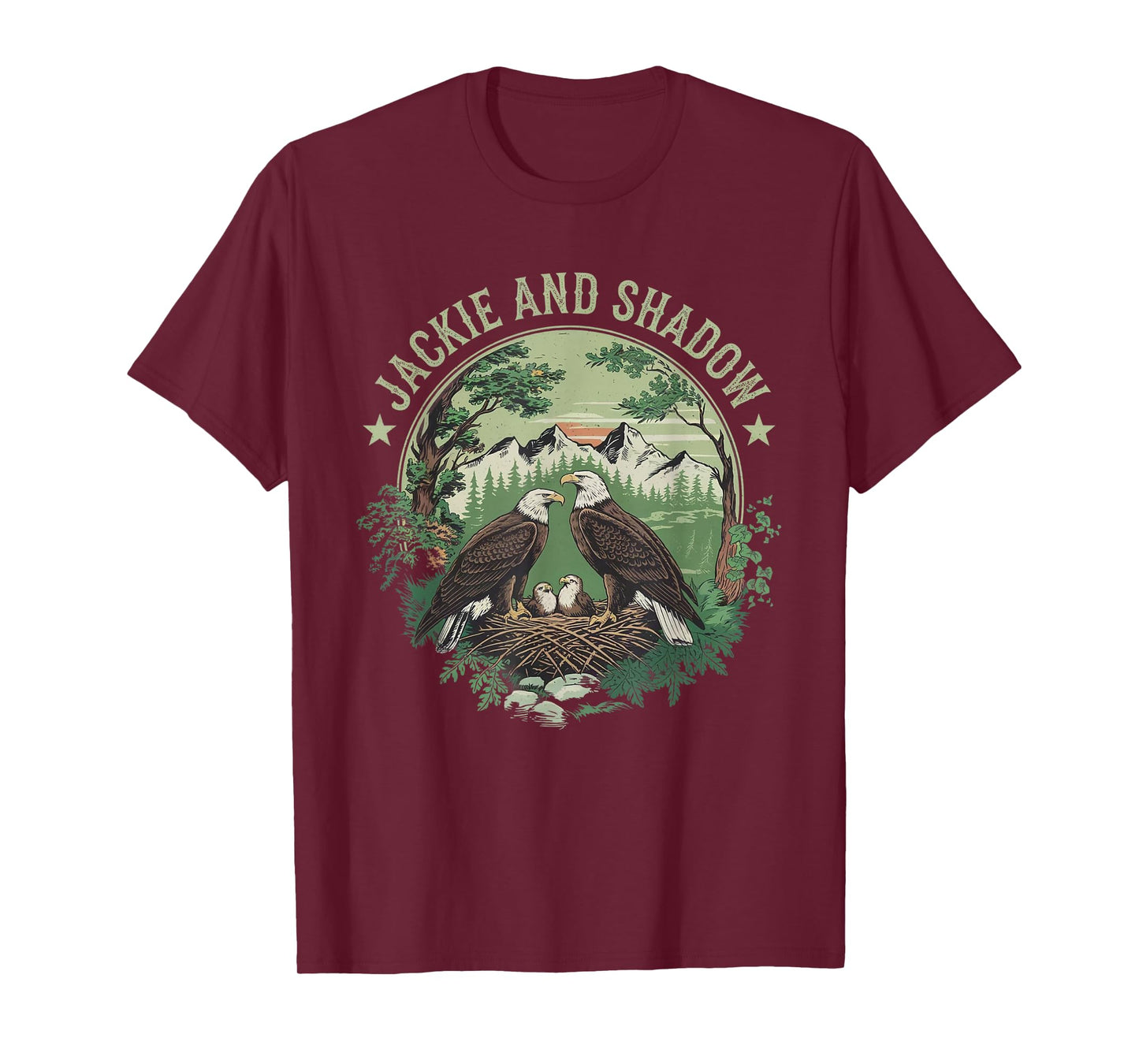 Vintage Jackie And Shadow Bald Eagle Family Nature Lovers T-Shirt