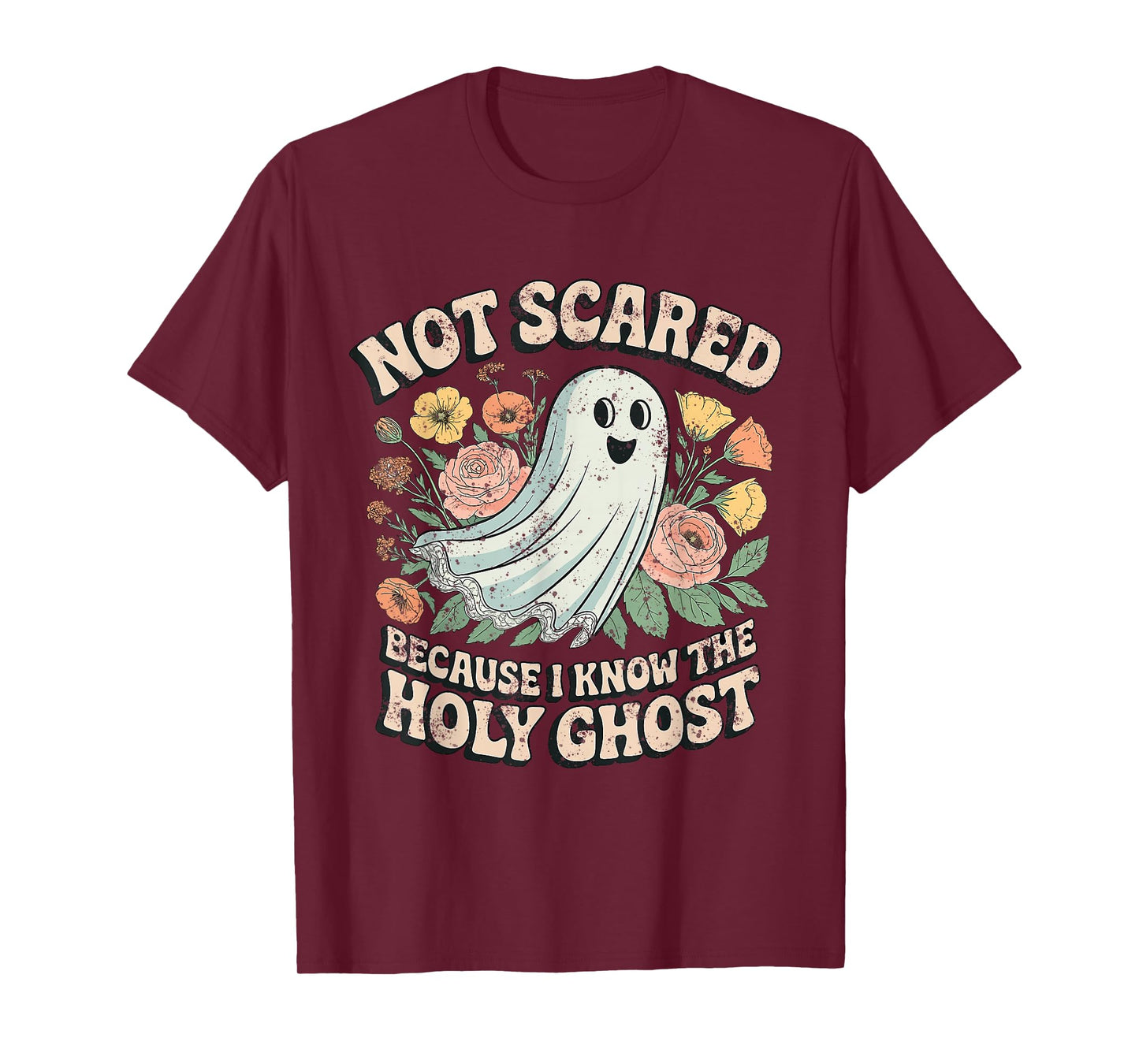 Funny Halloween Not Scared Because I Know The Holy Ghost T-Shirt